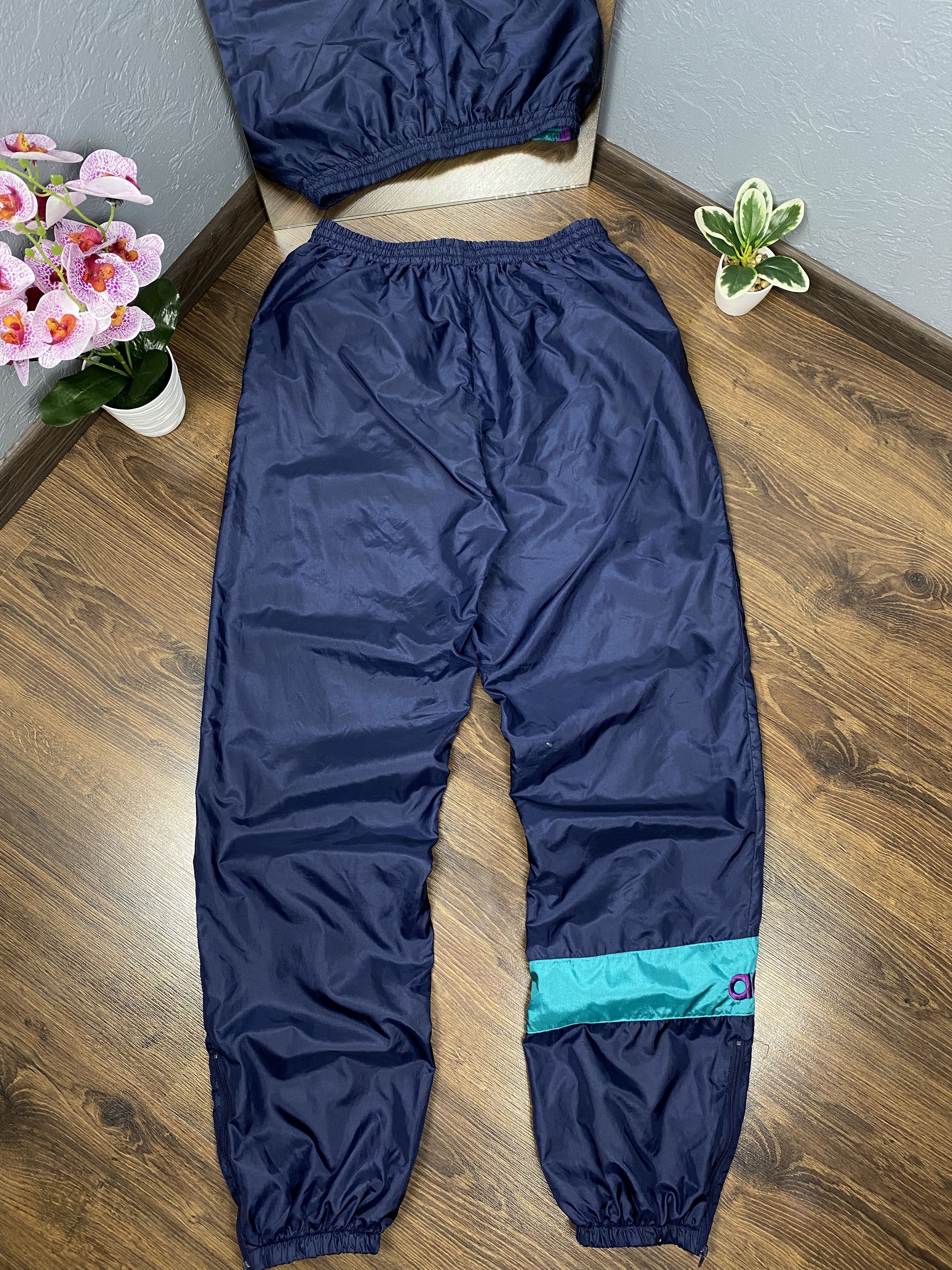 Adidas × Vintage Adidas Team vintage baggy parachute nylon track pants y2k Size US 34 / EU 50 - 10 Thumbnail