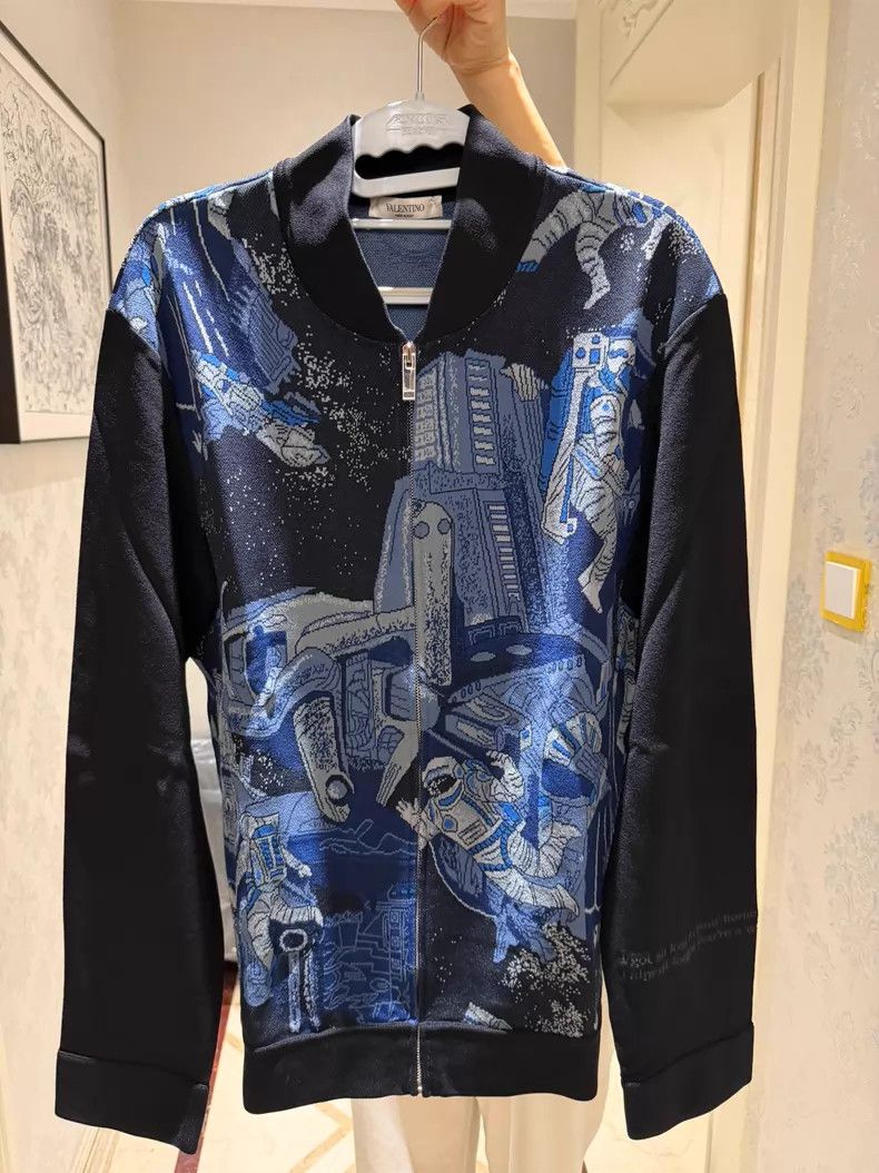 Valentino Valentino Knitted sweater jacket Size L / US 10 / IT 46 - 1 Thumbnail