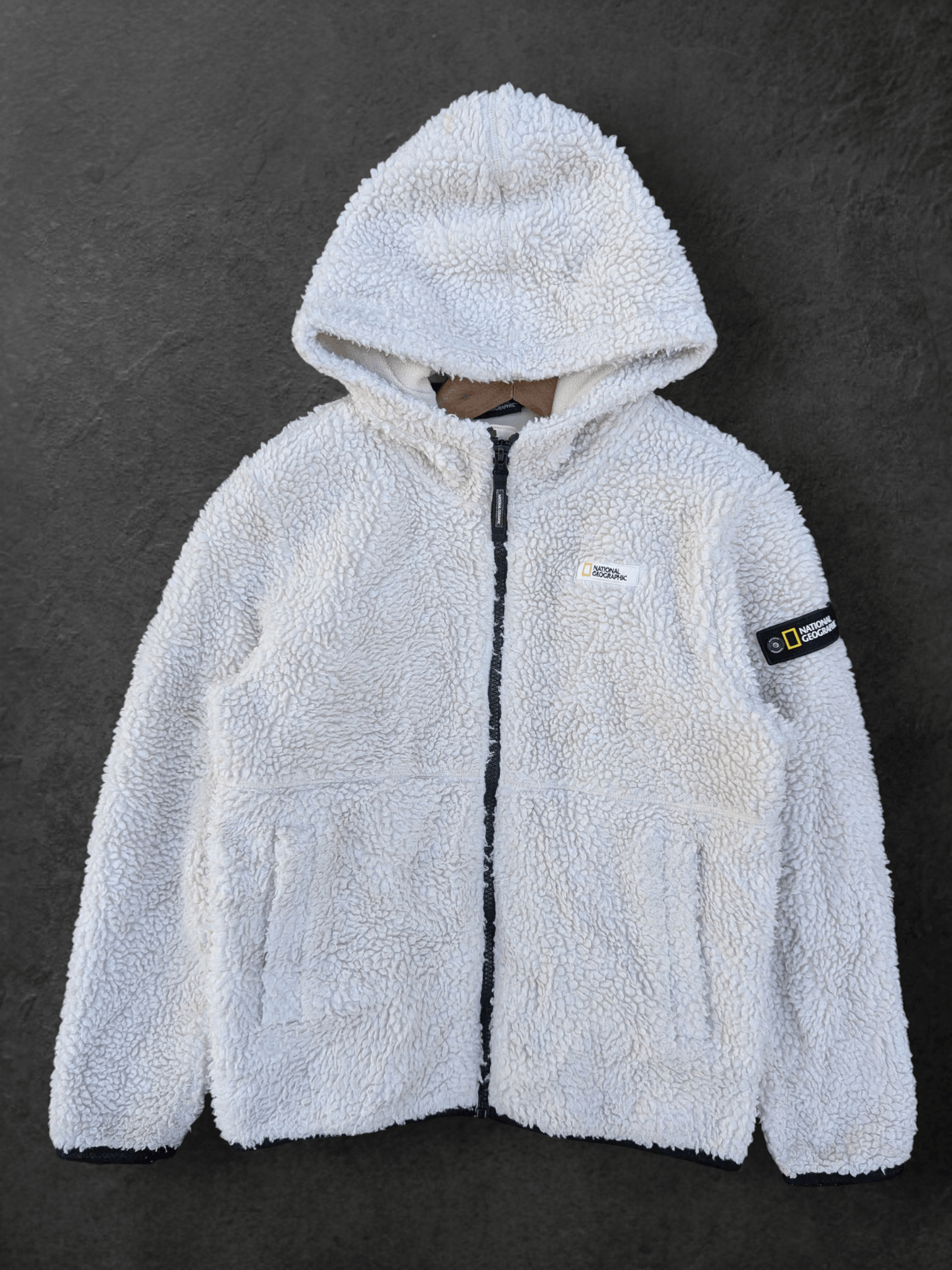 National Geographic Fleece Sherpa Hooded Jacket