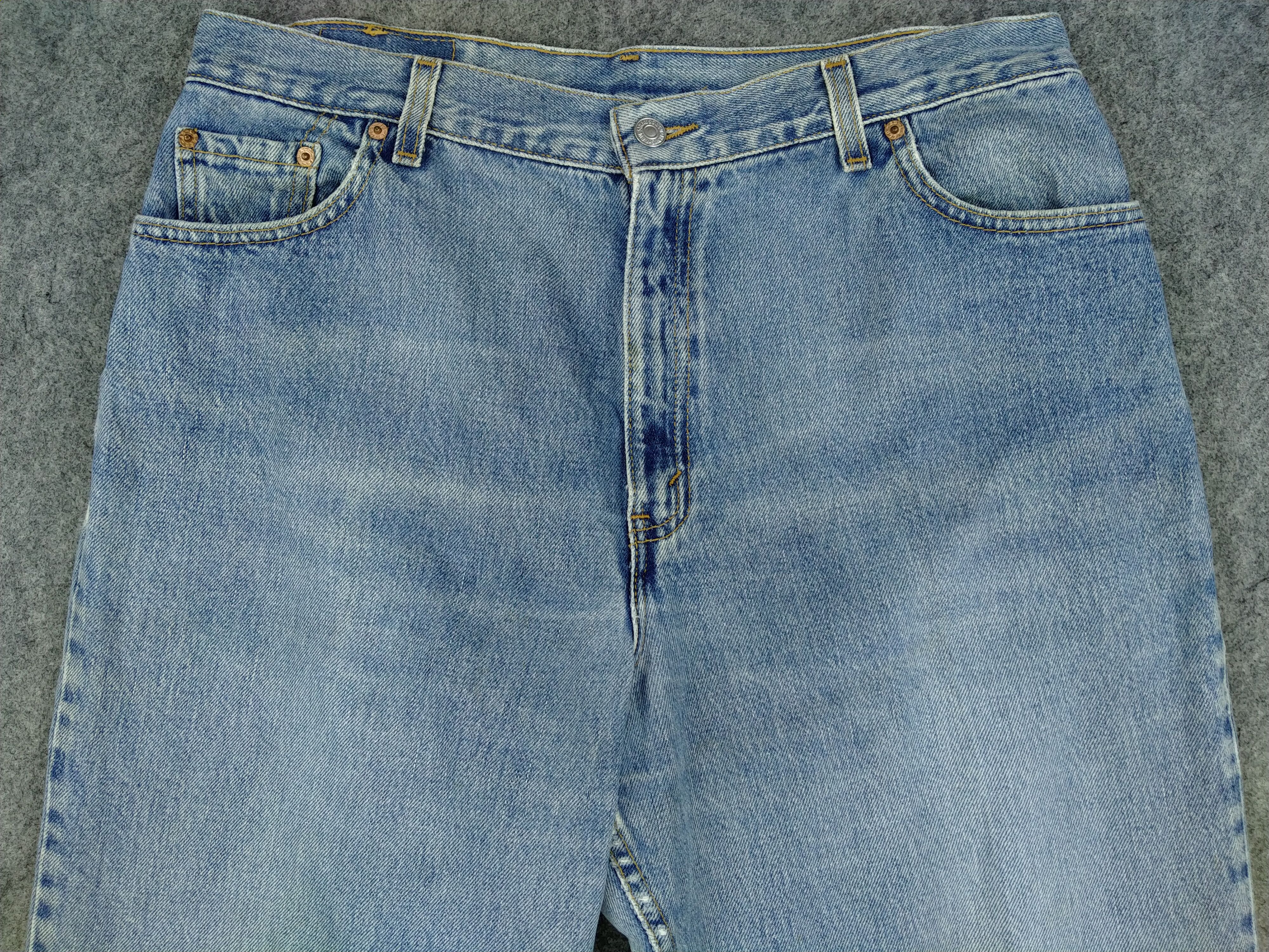Levi's 90s Faded Blue Vintage Levi's 550 USA 34x29.5 Denim JN1031 Size US 34 / EU 50 - 3 Thumbnail