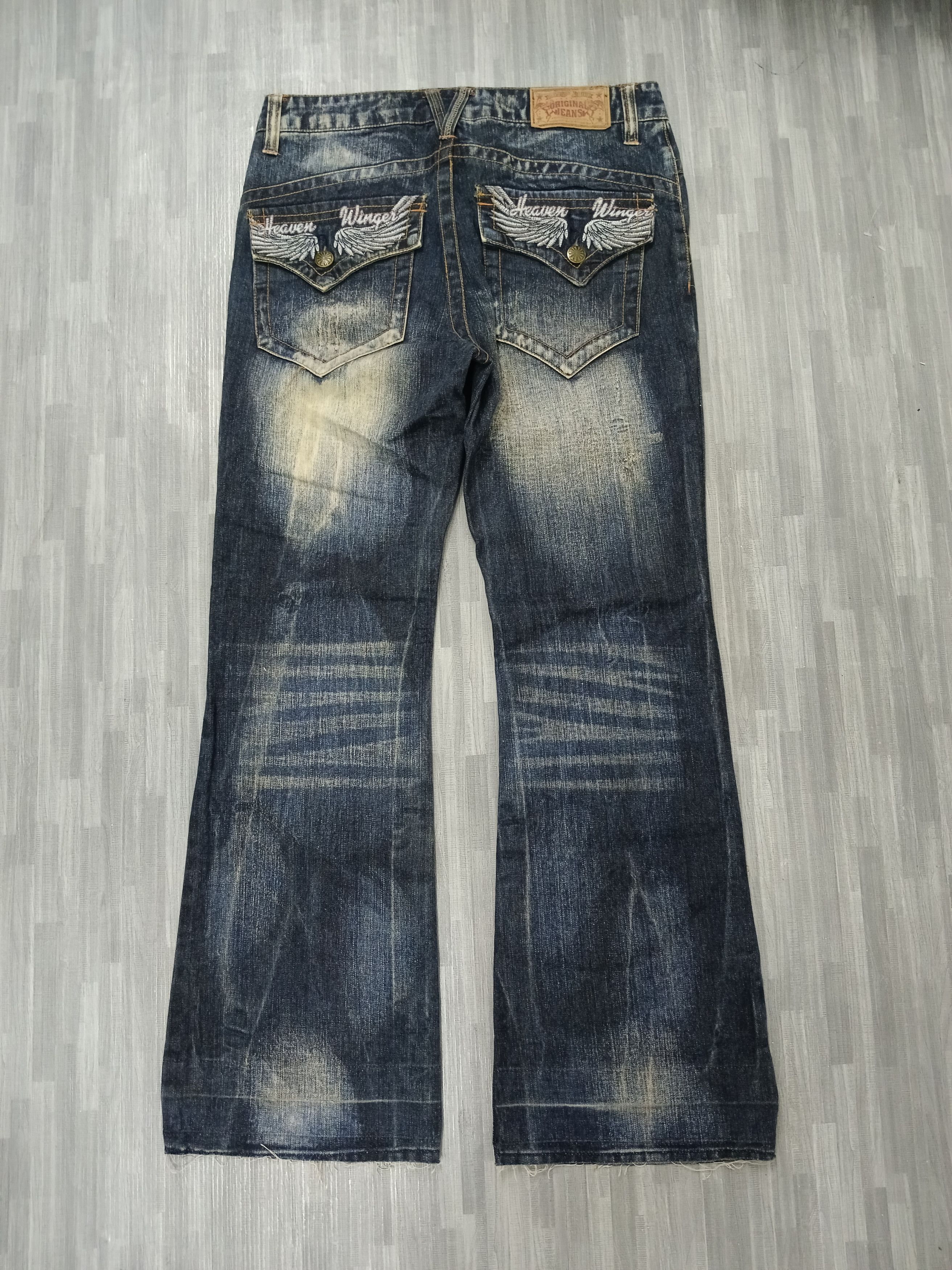 Japanese Brand SiCK FLARE🔥O.G DENIM PANTS Size US 32 / EU 48 - 3 Thumbnail