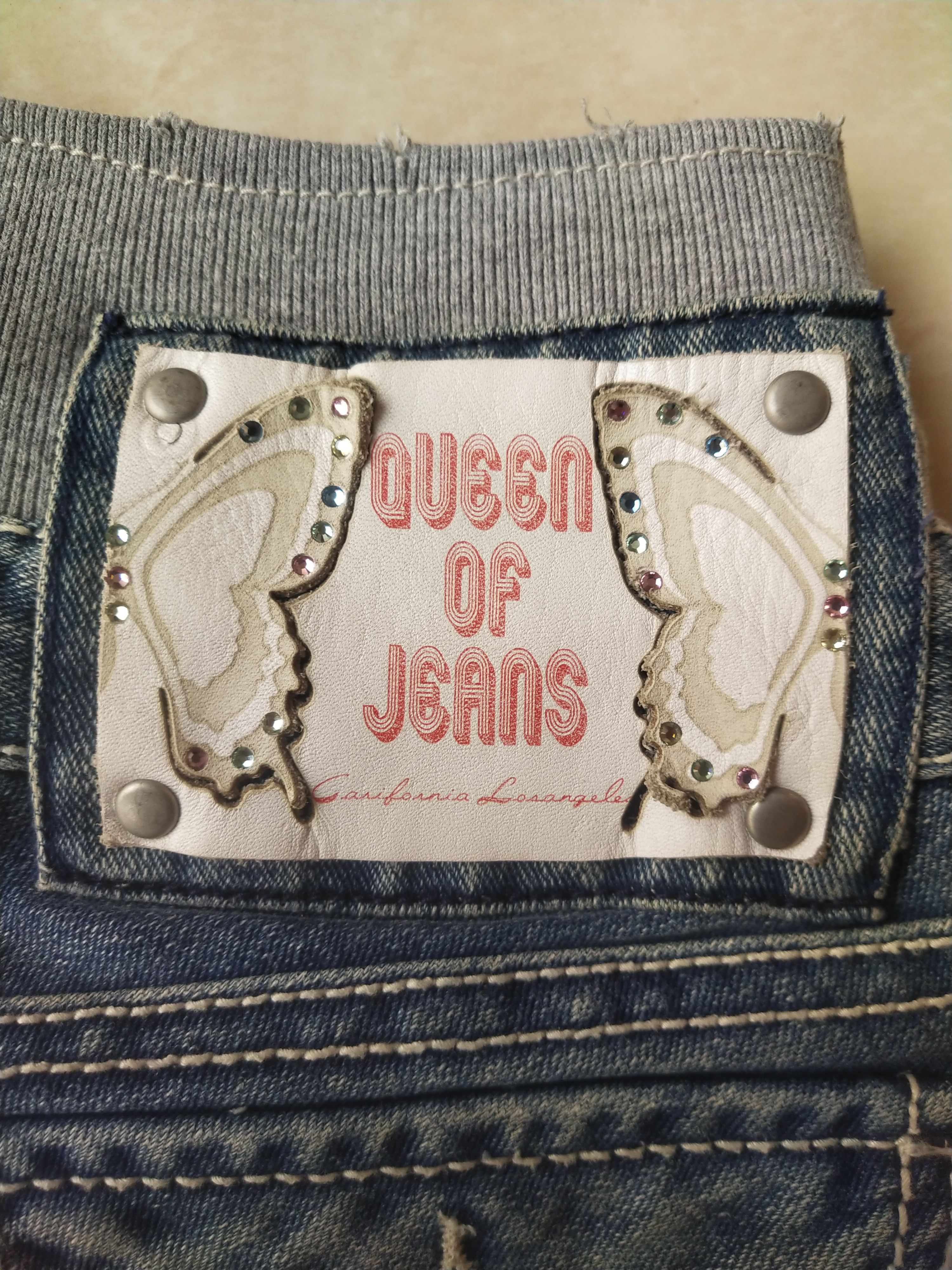 Hysteric Glamour X’E “Queen of Jeans” Denim Shorts Y2K Gyaru Kei Japan Size 29" - 3 Thumbnail