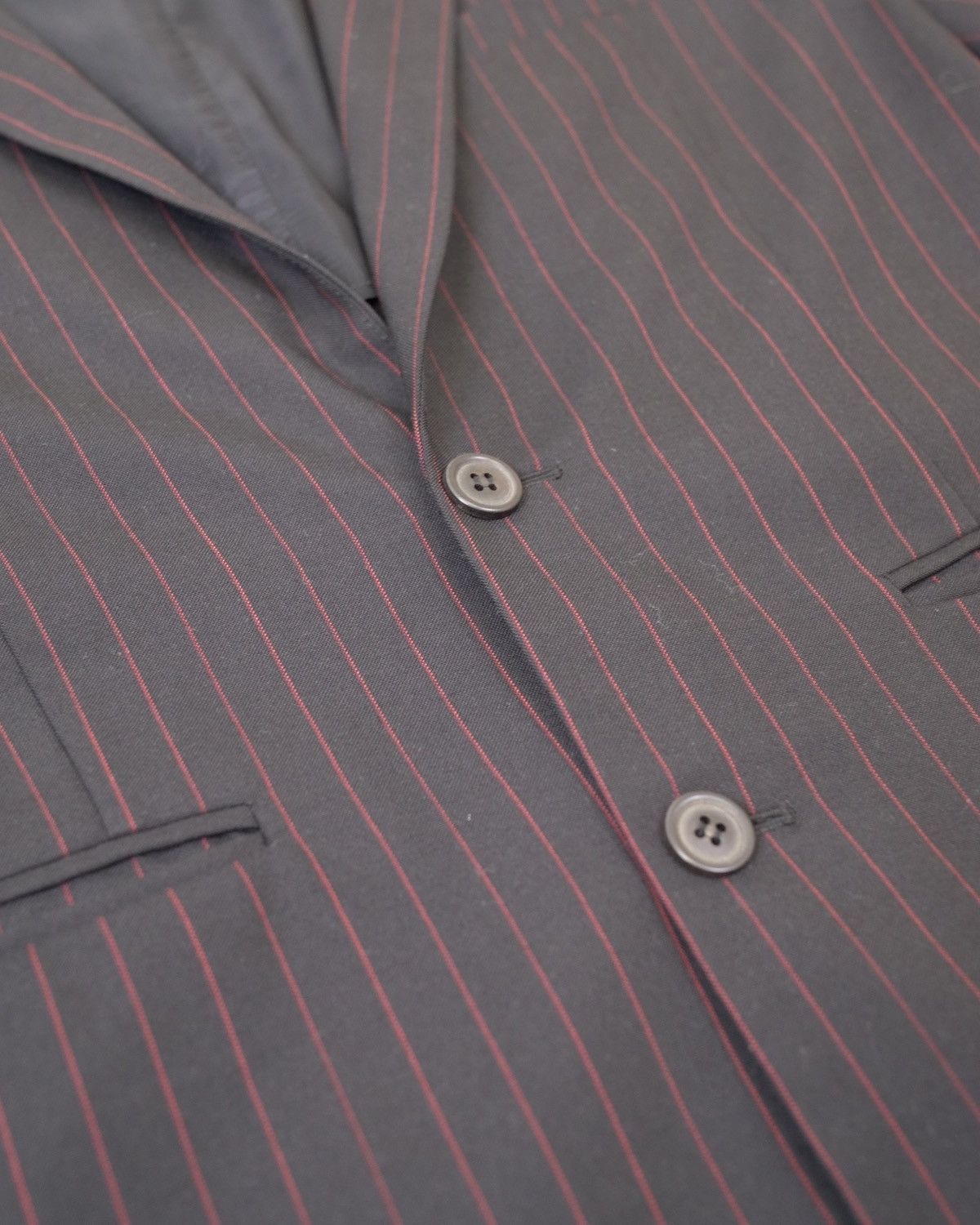 Gosha Rubchinskiy × PACCBET SS17 Striped Blazer w/ Rassvet Badges Size 46R - 6 Thumbnail