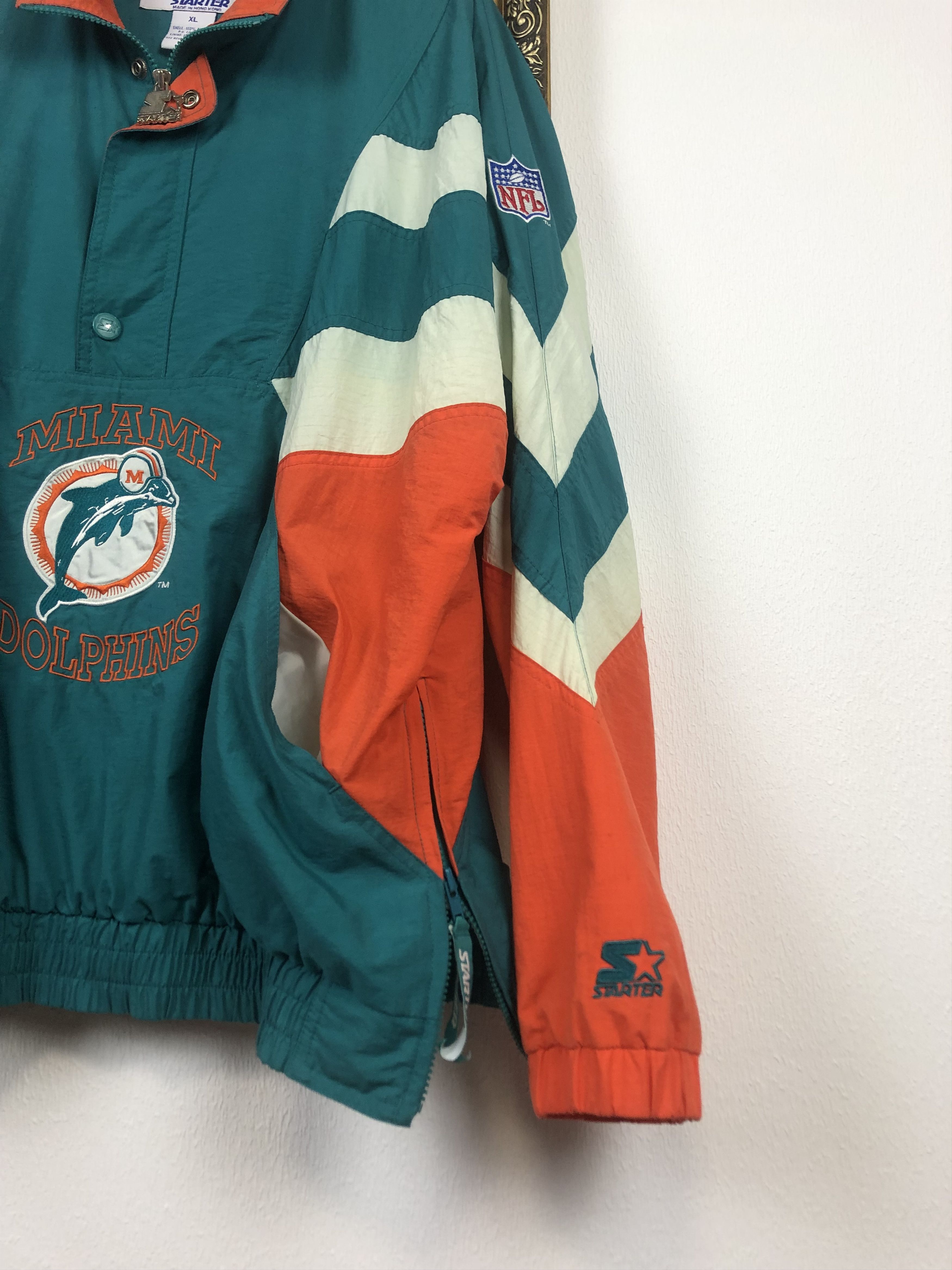 NFL × Starter × Vintage Vintage 90s NFL Starter Miami Dolphins Jacket Rare Hype Size US XL / EU 56 / 4 - 9 Thumbnail