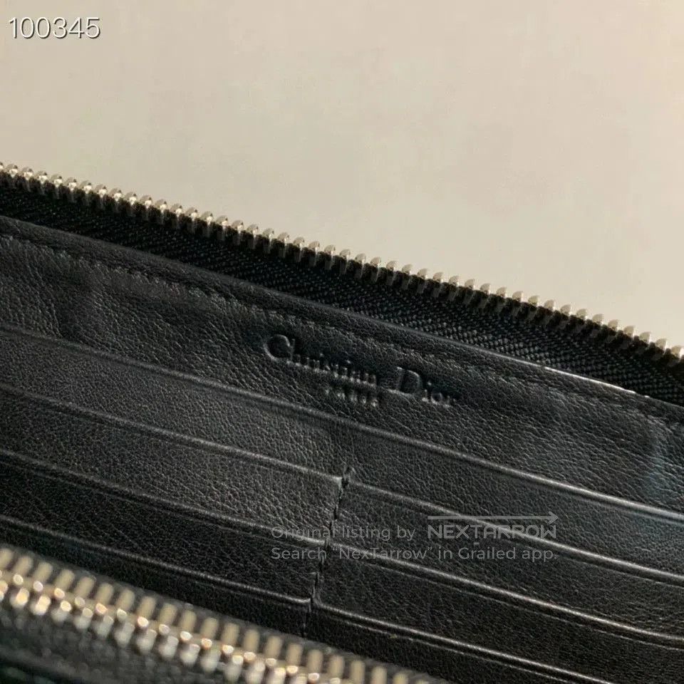 Dior Dior Patent Leather Black Gold Wallet. Size ONE SIZE - 8 Thumbnail