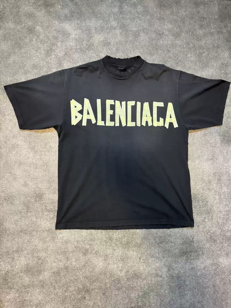 Balenciaga tape short sleeved
