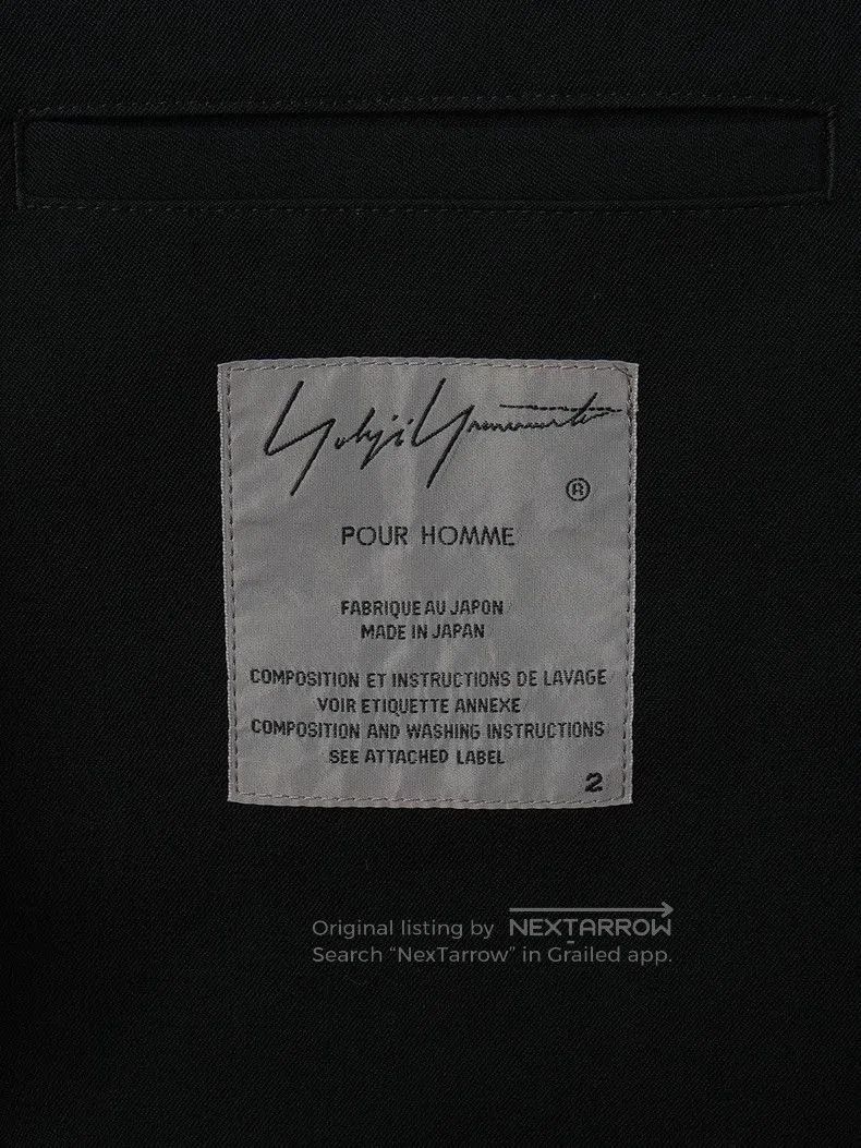 Yohji Yamamoto YOHJI YAMAMOTO Black Wool Coat. Size US XS / EU 42 / 0 - 7 Thumbnail