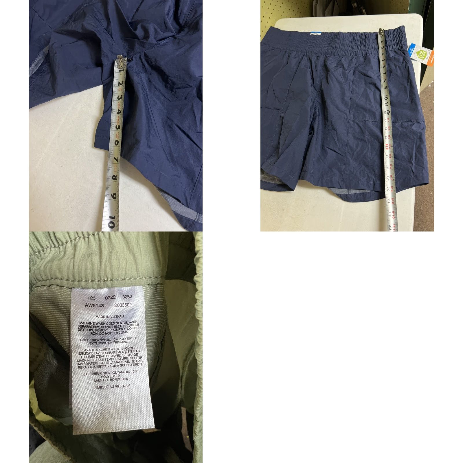 Vintage VINTAGE Columbia Nylon Shorts Blue Swimming Fishing Camp Shorts Womens 2X NWT Size 40" / US 18 - 8 Thumbnail