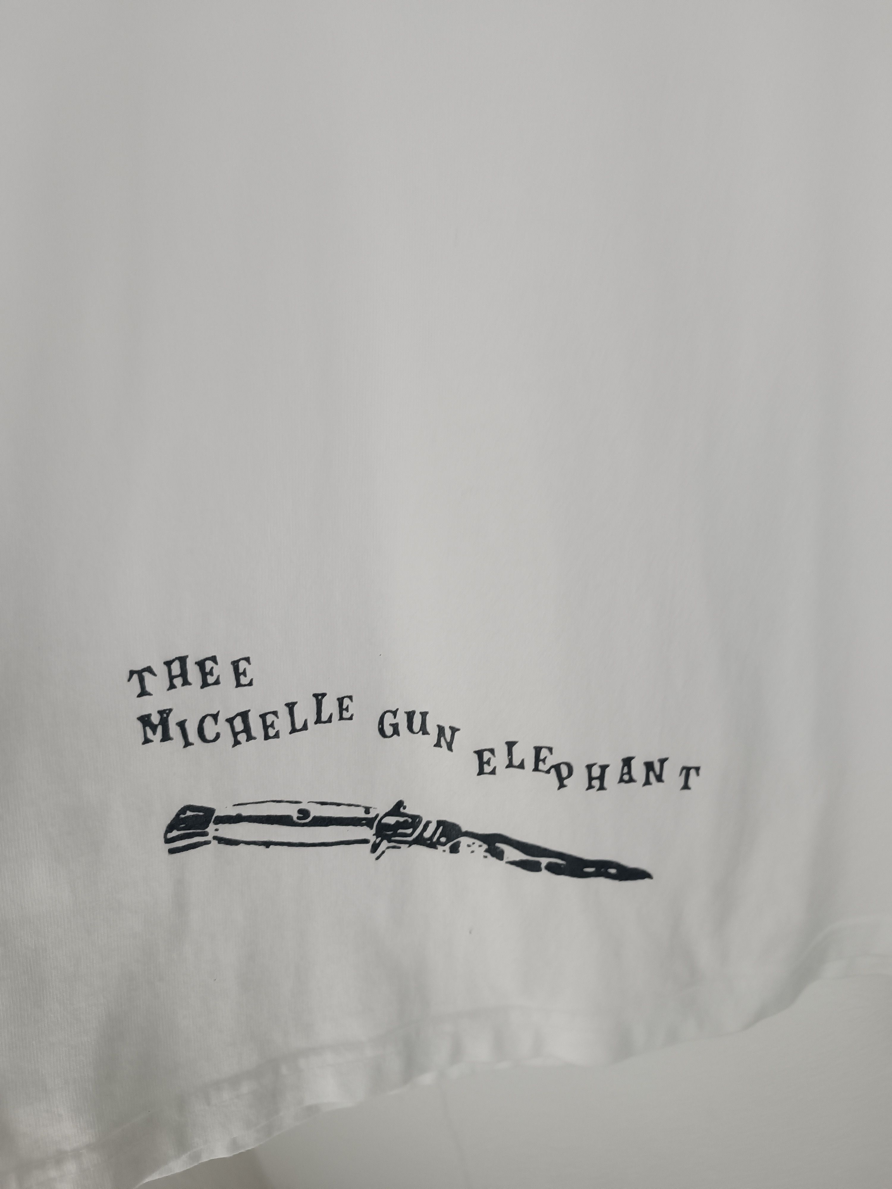 Vintage VINTAGE 2003 THEE MICHELLE GUN ELEPHANT TOUR Ts ROSSO HIATUS Size US M / EU 48-50 / 2 - 8 Thumbnail