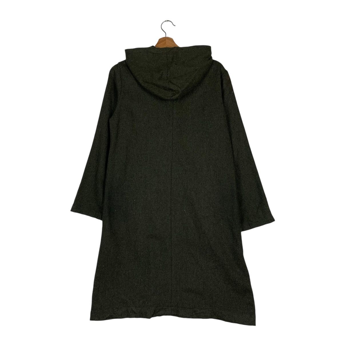 Other INVITATION Olive Green Wool Hooded Overcoat #1377-C62 Size US XS / EU 42 / 0 - 7 Thumbnail