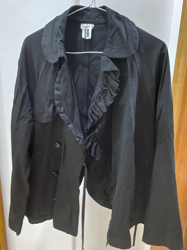 Comme des Garcons Comme Des Garcons Irregular Coat Blouse Wooden Ear Lapel Size S / US 4 / IT 40 - 2 Thumbnail
