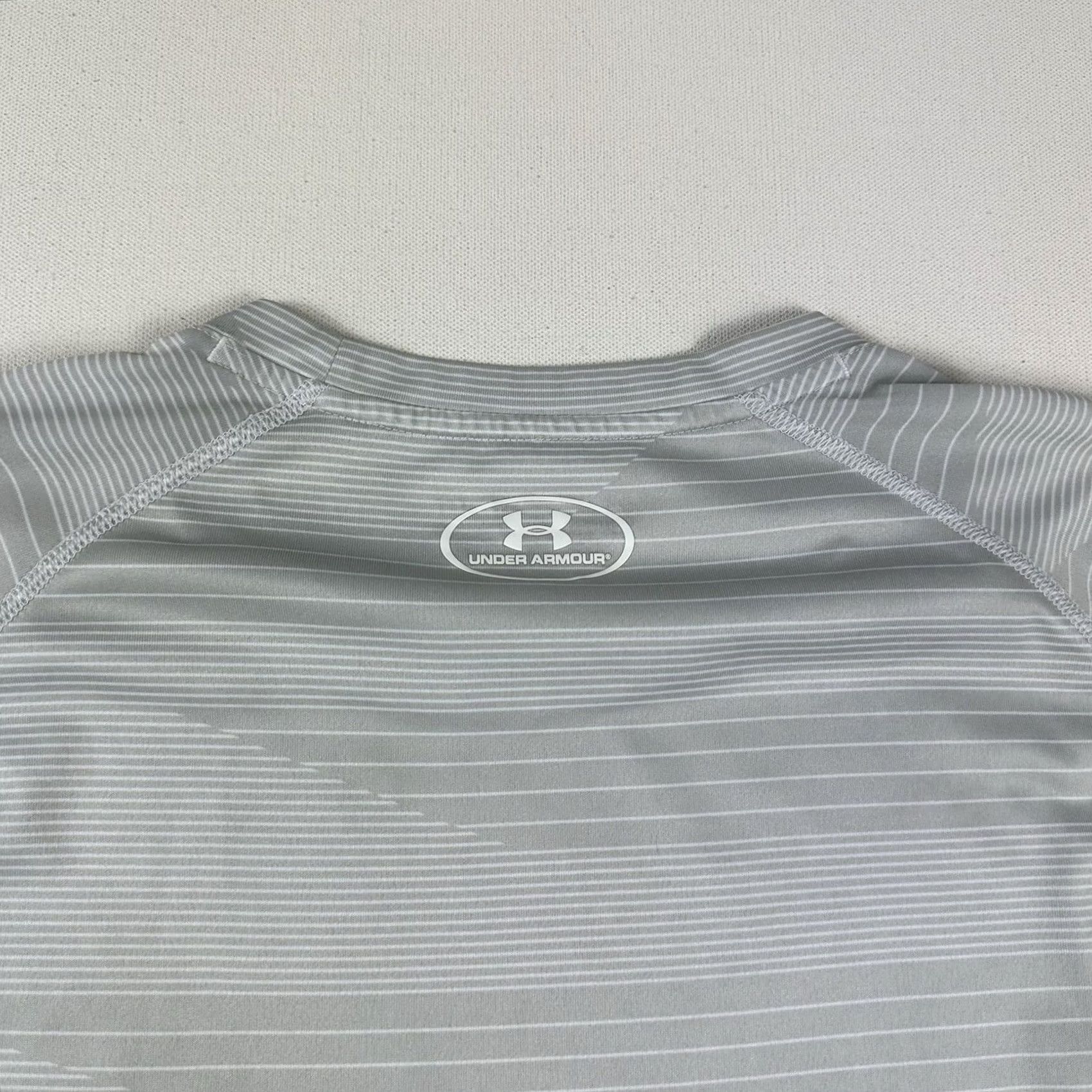 Under Armour Under Armour Short Sleeve Shirt Men's XL Gray Active Training Loose Gym Shirt Size US XL / EU 56 / 4 - 4 Thumbnail
