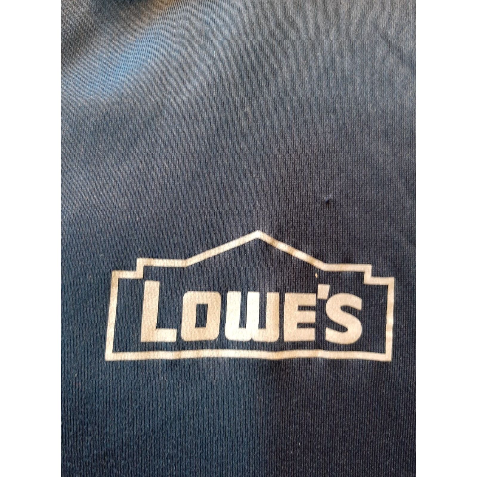 Vintage Lowe's Home Improvement Men's Employee Jacket 2XL Blue Windbreaker Solid Full Zip Men XXL Blue Size US XXL / EU 58 / 5 - 2 Thumbnail