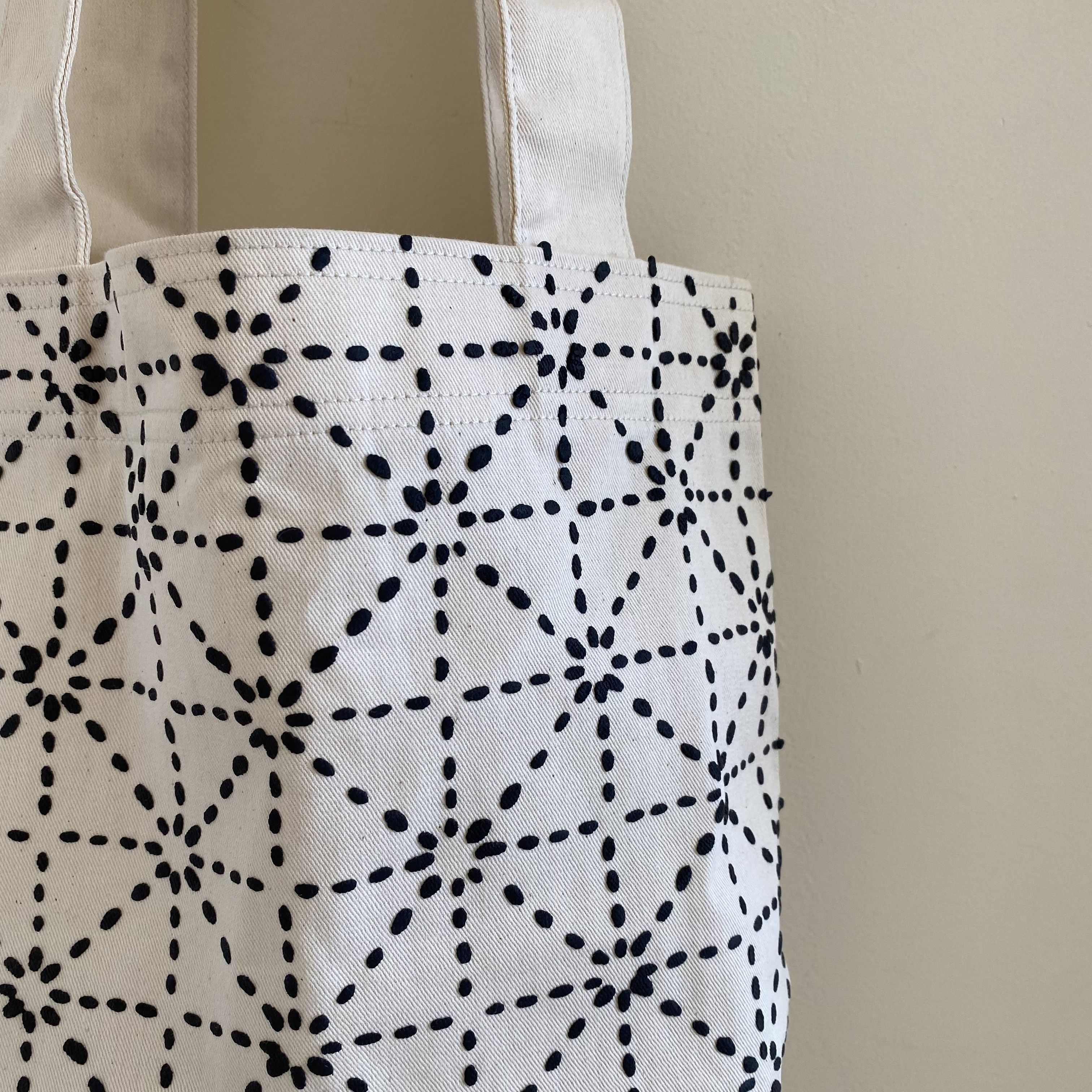 Kapital Kapital Kountry Sashiko Print Small Tote Size ONE SIZE - 4 Thumbnail