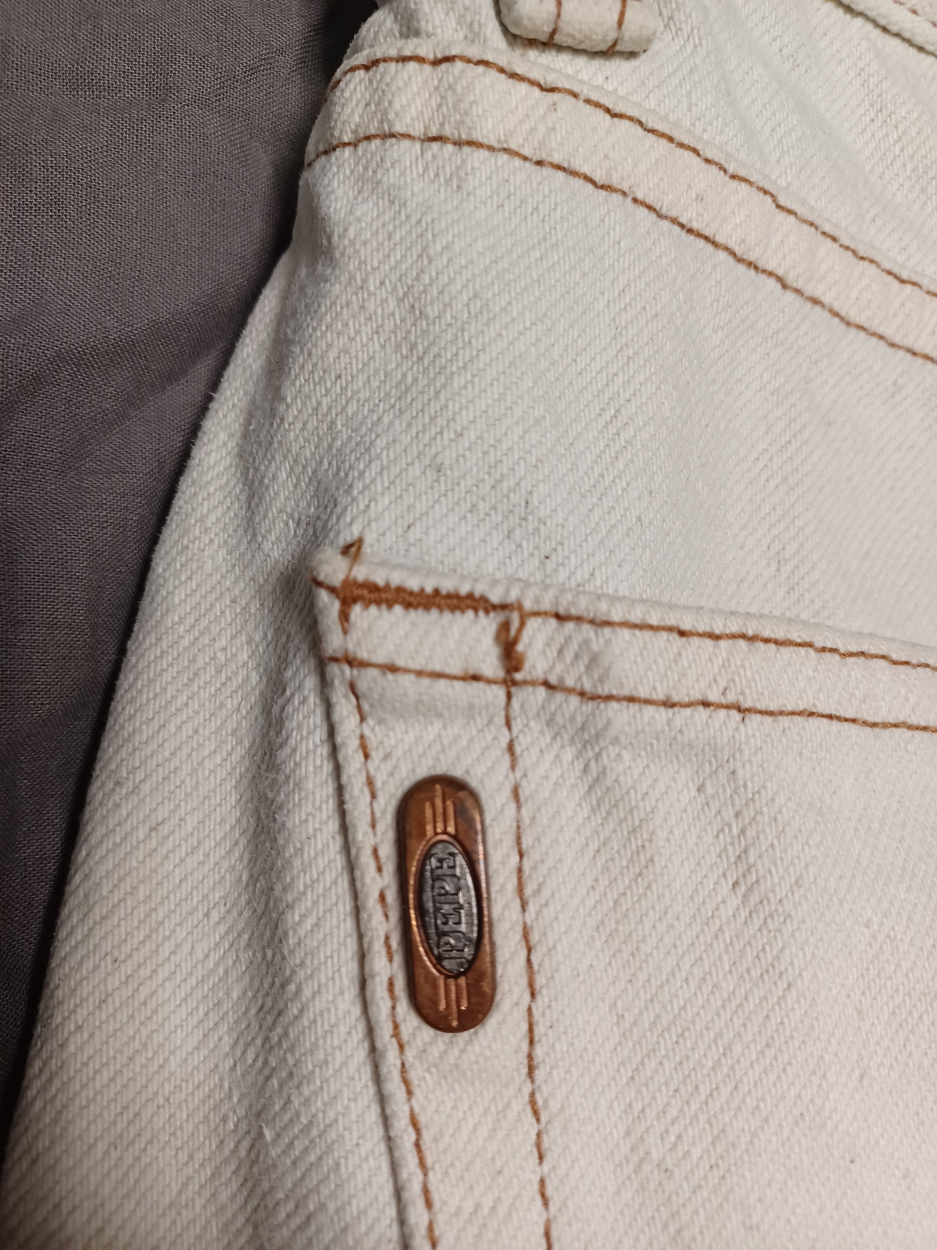 Pepe Jeans PEPE JEANS VINTAGE 90S MADE IN HONG KONG WHITE DENIM Size US 29 - 4 Thumbnail