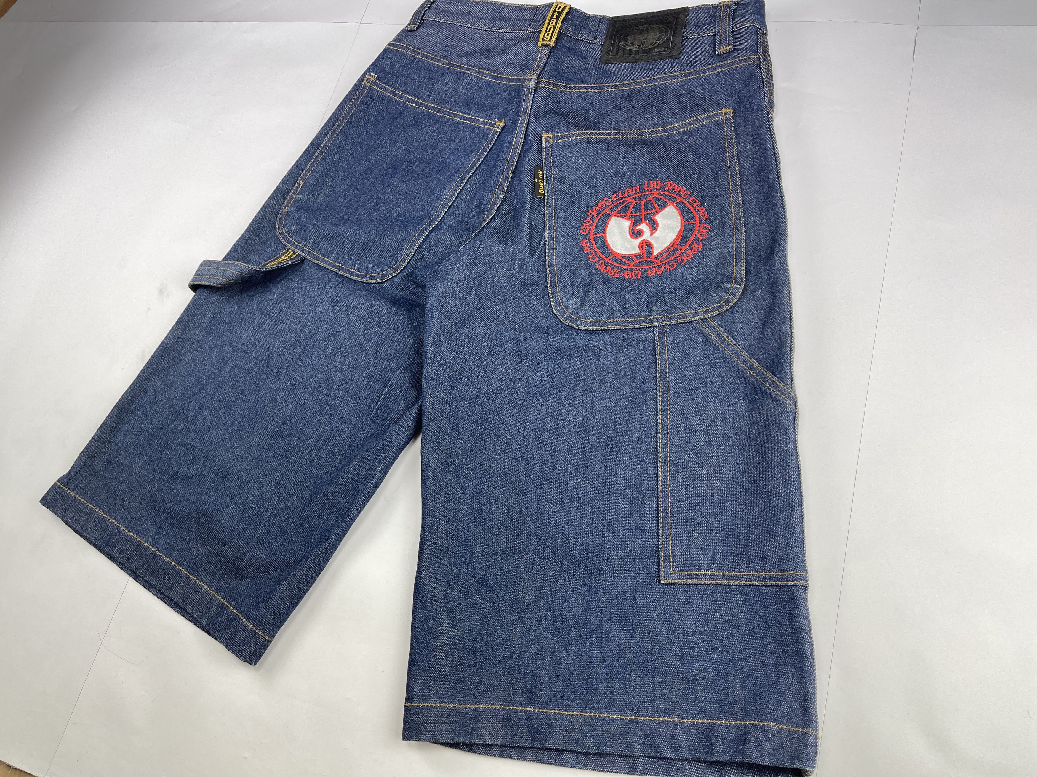 Wu-Tang Clan WU WEAR jeans shorts, vintage baggy, Wu-Tang Clan 90s Y2K 28 Size US 28 / EU 44 - 3 Thumbnail