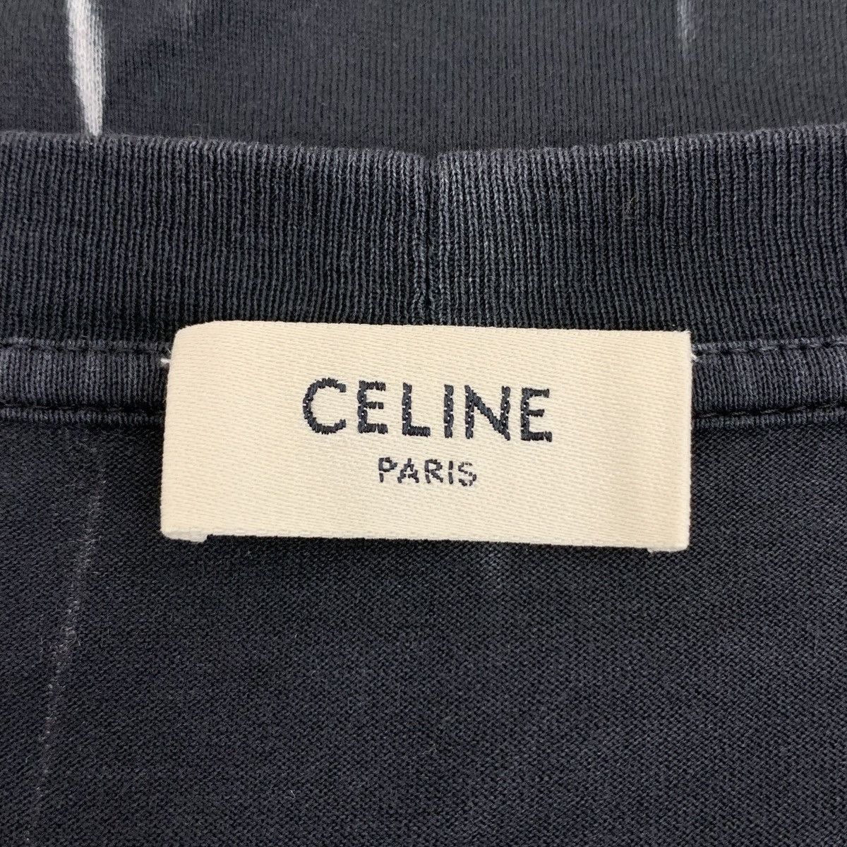 Celine Celine Black Logo Printed Short Sleeve T-shirt K26WX Size US L / EU 52-54 / 3 - 5 Thumbnail