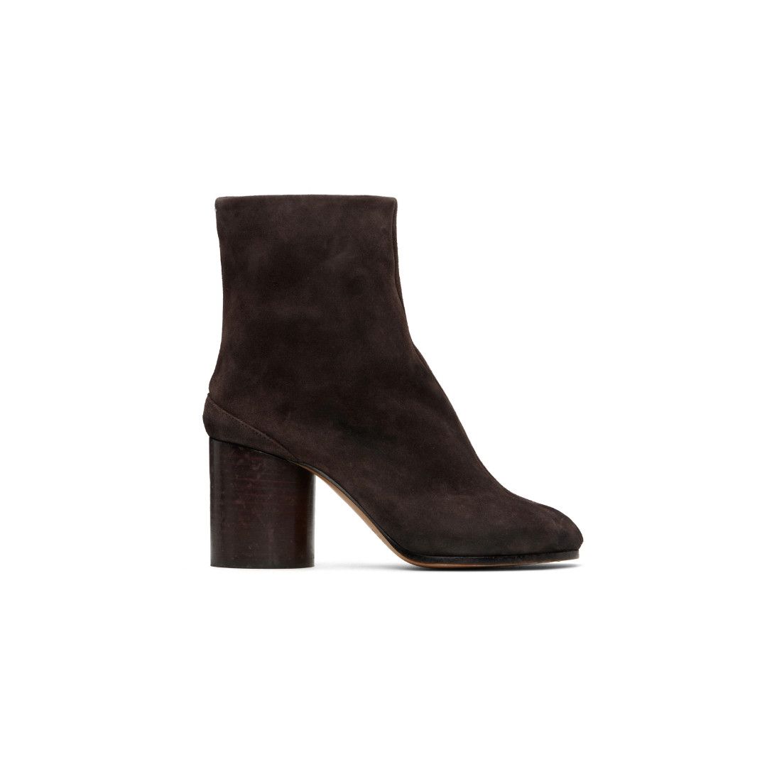Maison Margiela o1w1db11225 Suede Tabi Ankle Boots in Brown Size US 8 / IT 38 - 1 Thumbnail