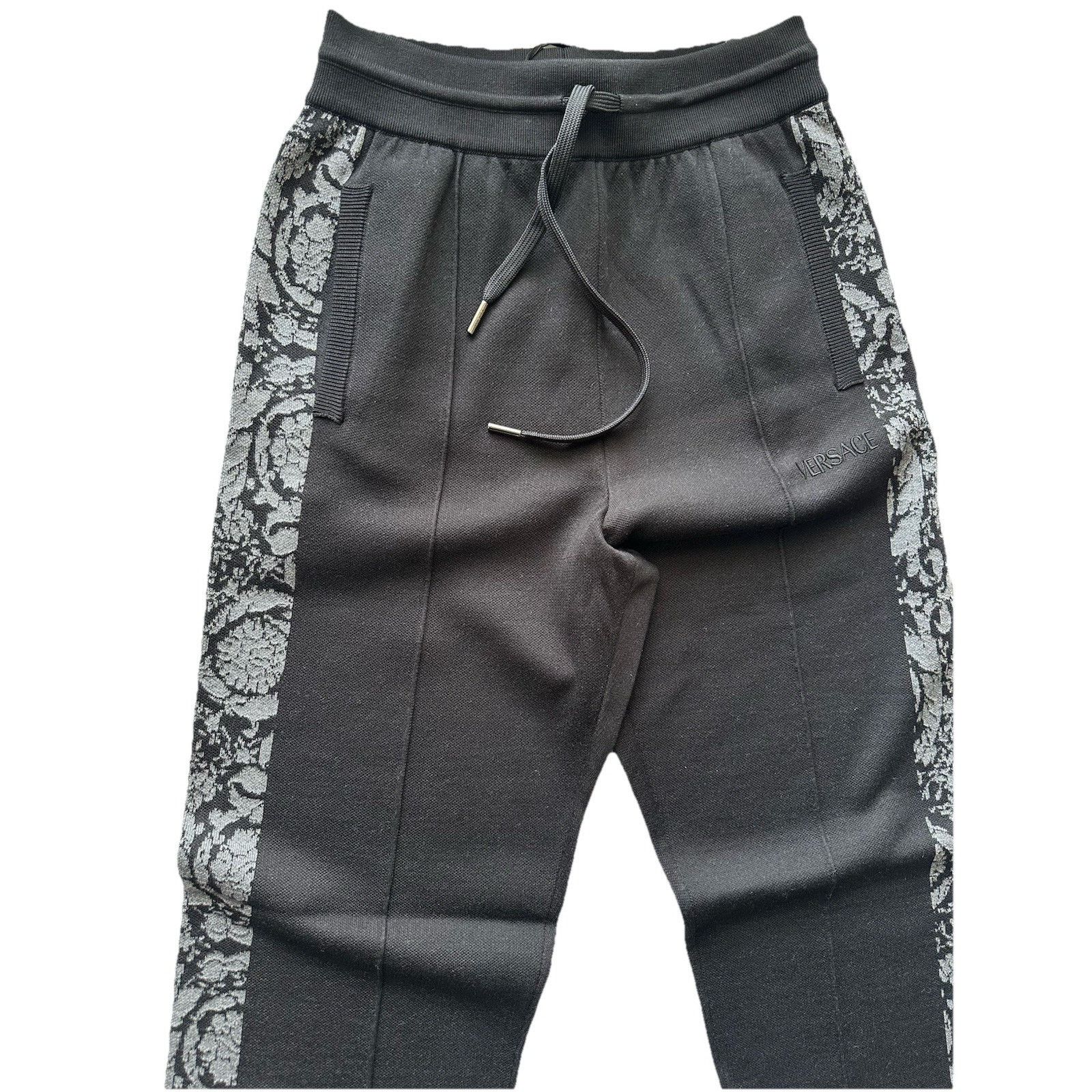 Versace Versace Knit Barocco Jacquard Black Pants L (50) 1013253 Size US 32 / EU 48 - 10 Thumbnail