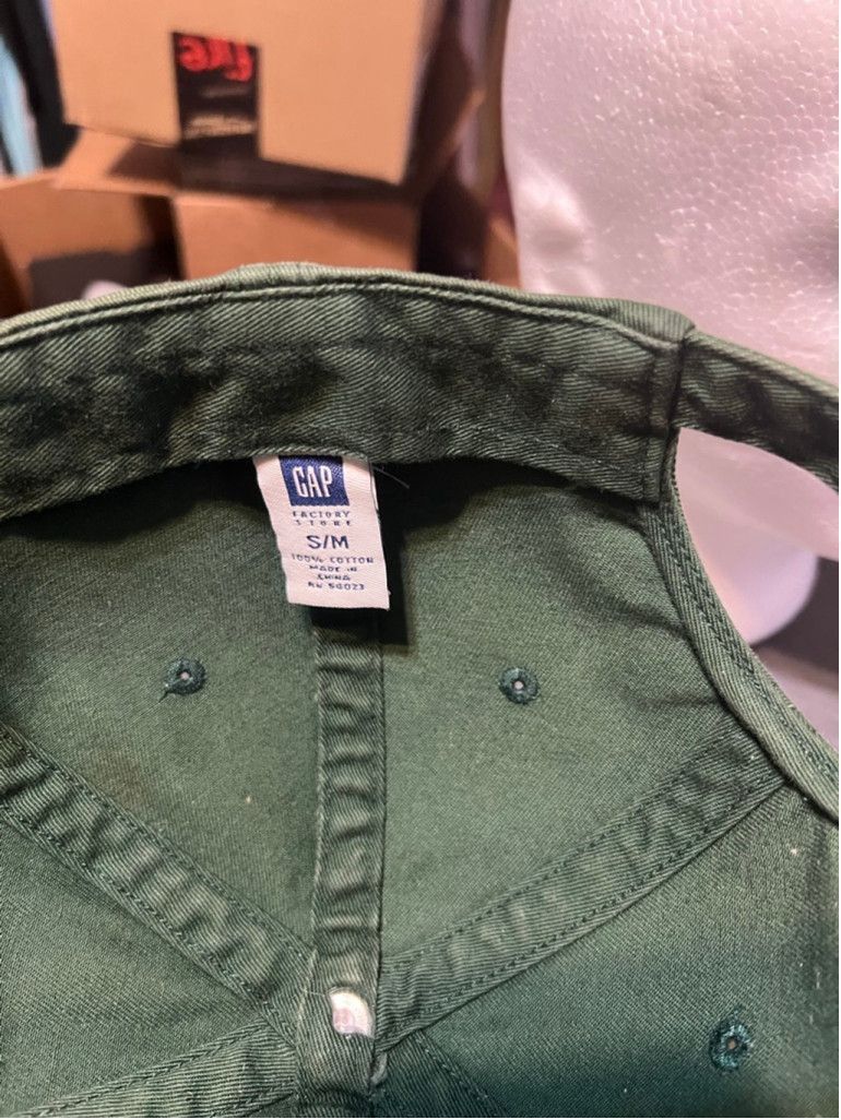 Gap Men's GAP Green & White Logo Baseball Cap One Size Size 42 - 6 Thumbnail