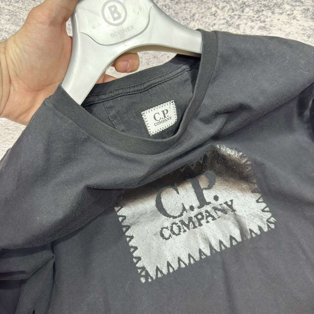 C.P. Company × Designer C.P. Company Label Logo Black T-Shirt M size Size US M / EU 48-50 / 2 - 5 Thumbnail