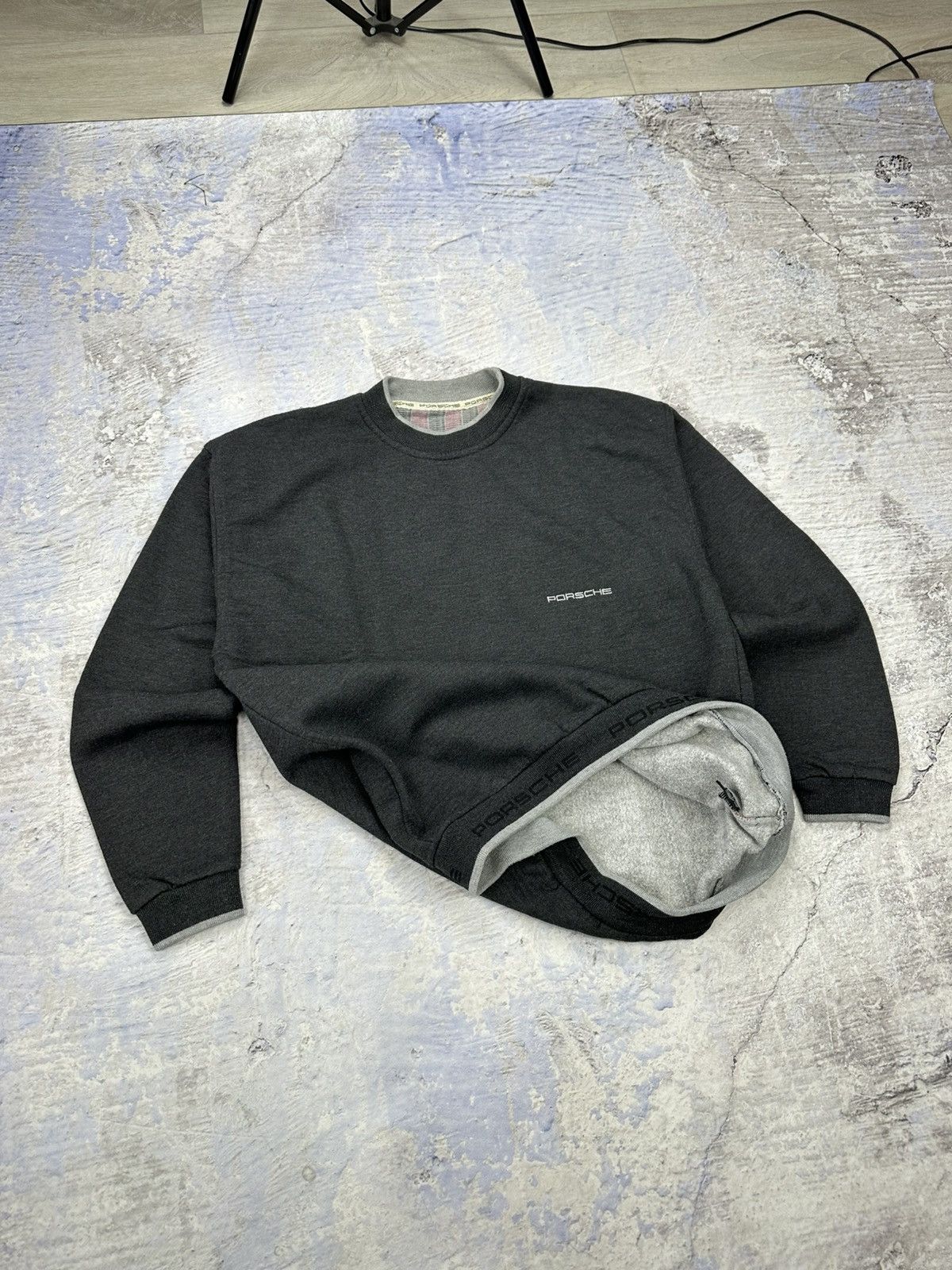 Porsche Design × Vintage Porsche vintage sweatshirt mens grey faded racing rare Size US M / EU 48-50 / 2 - 12 Thumbnail