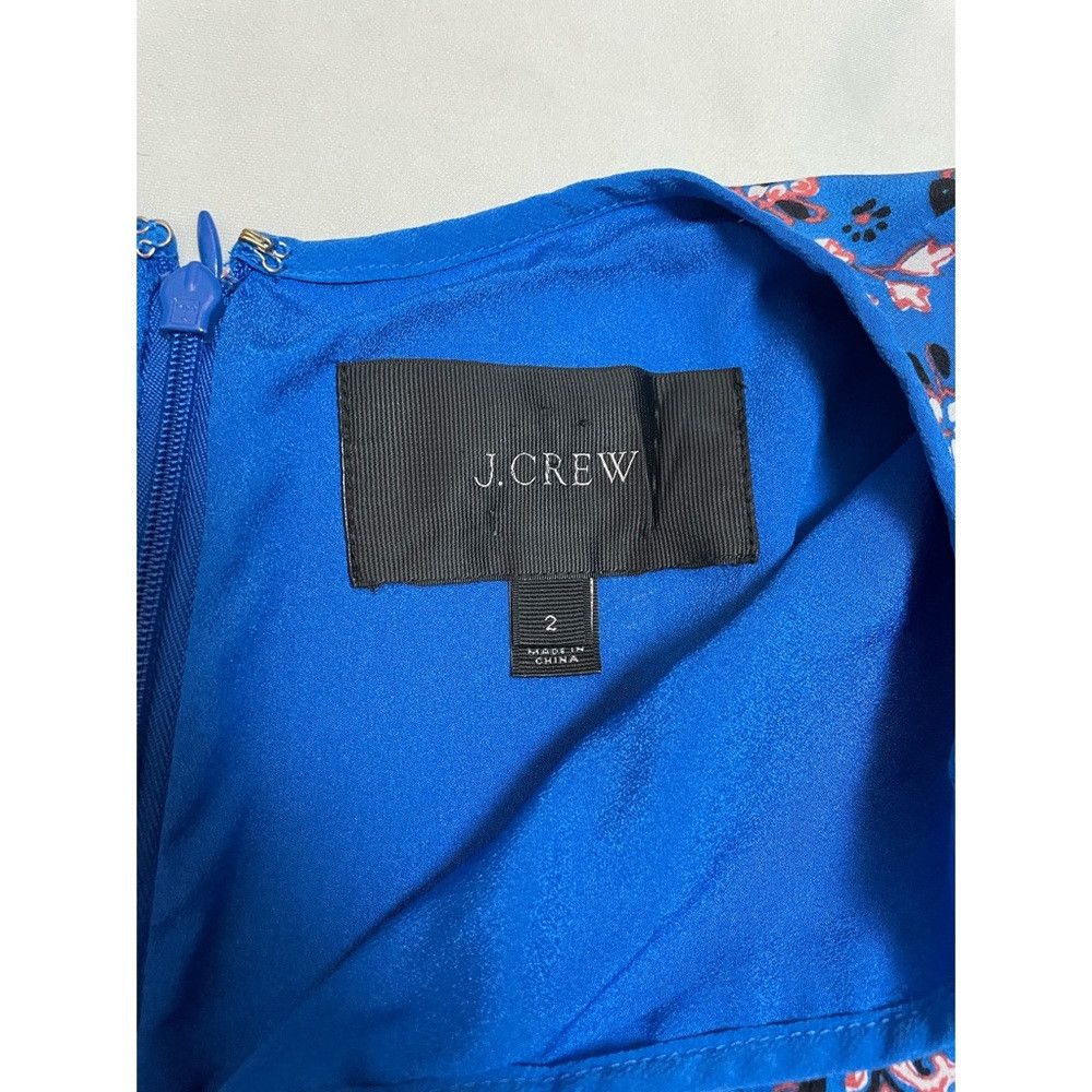 J.Crew J. Crew Silk Vintage Scarf Blue Dress Size 2 Size XS / US 0-2 / IT 36-38 - 7 Thumbnail