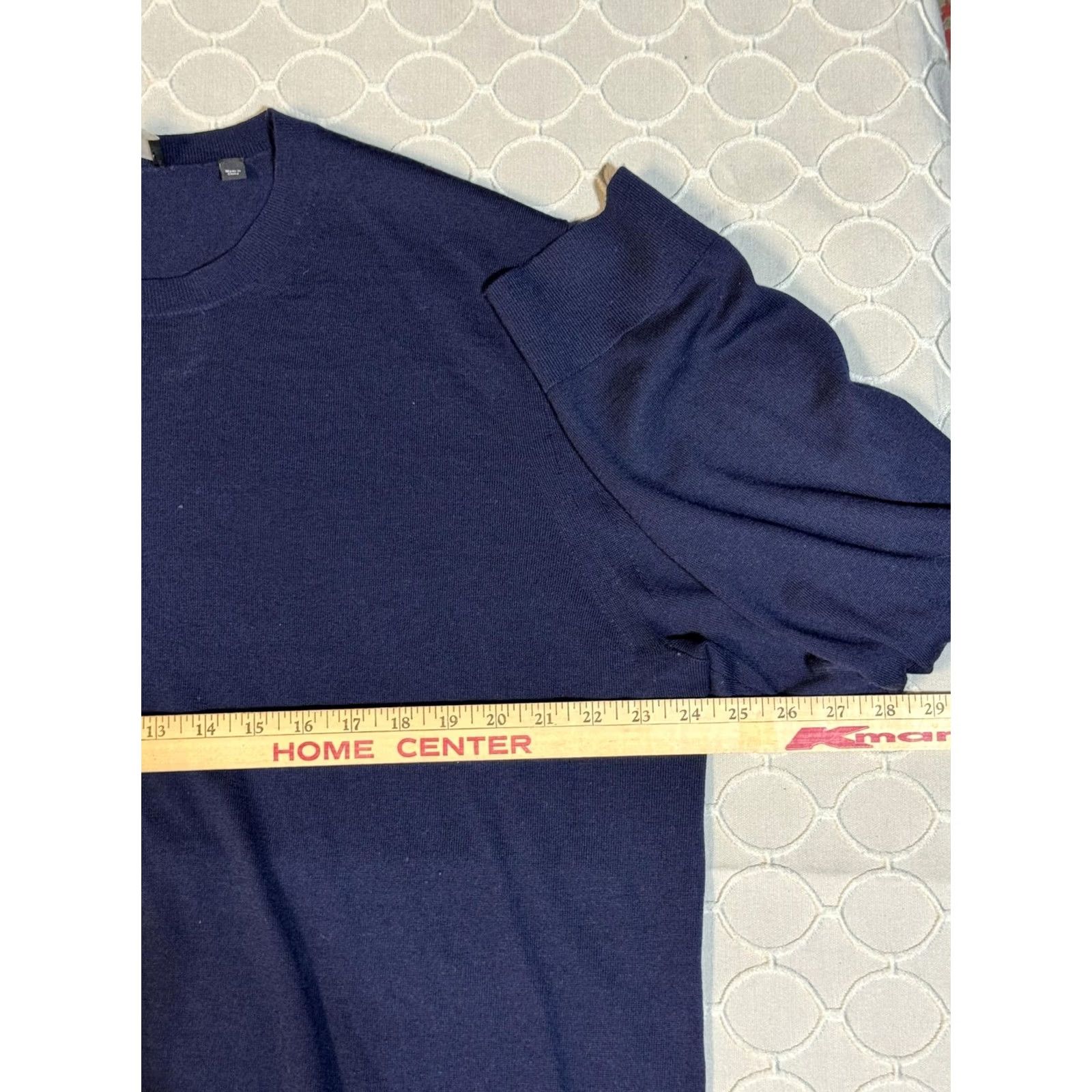 Vince Vince Sweater Mens 2XL Navy Blue Merino Wool Crewneck Pullover Classic Knit Shirt Mens Size US XXL / EU 58 / 5 - 6 Thumbnail