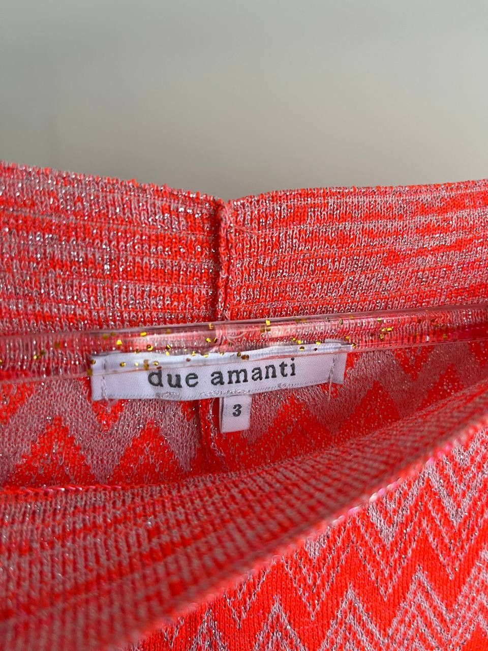 Other Due Amanti Zigzag Knit Wide-Leg Pants Size 28" / US 6 / IT 42 - 4 Thumbnail