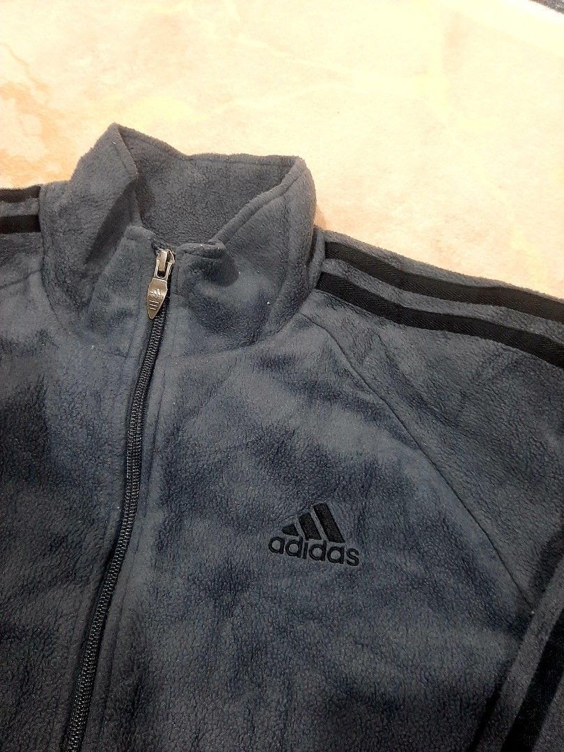 Adidas × Vintage Adidas Fleece Jacket Fullzip Size US L / EU 52-54 / 3 - 2 Thumbnail