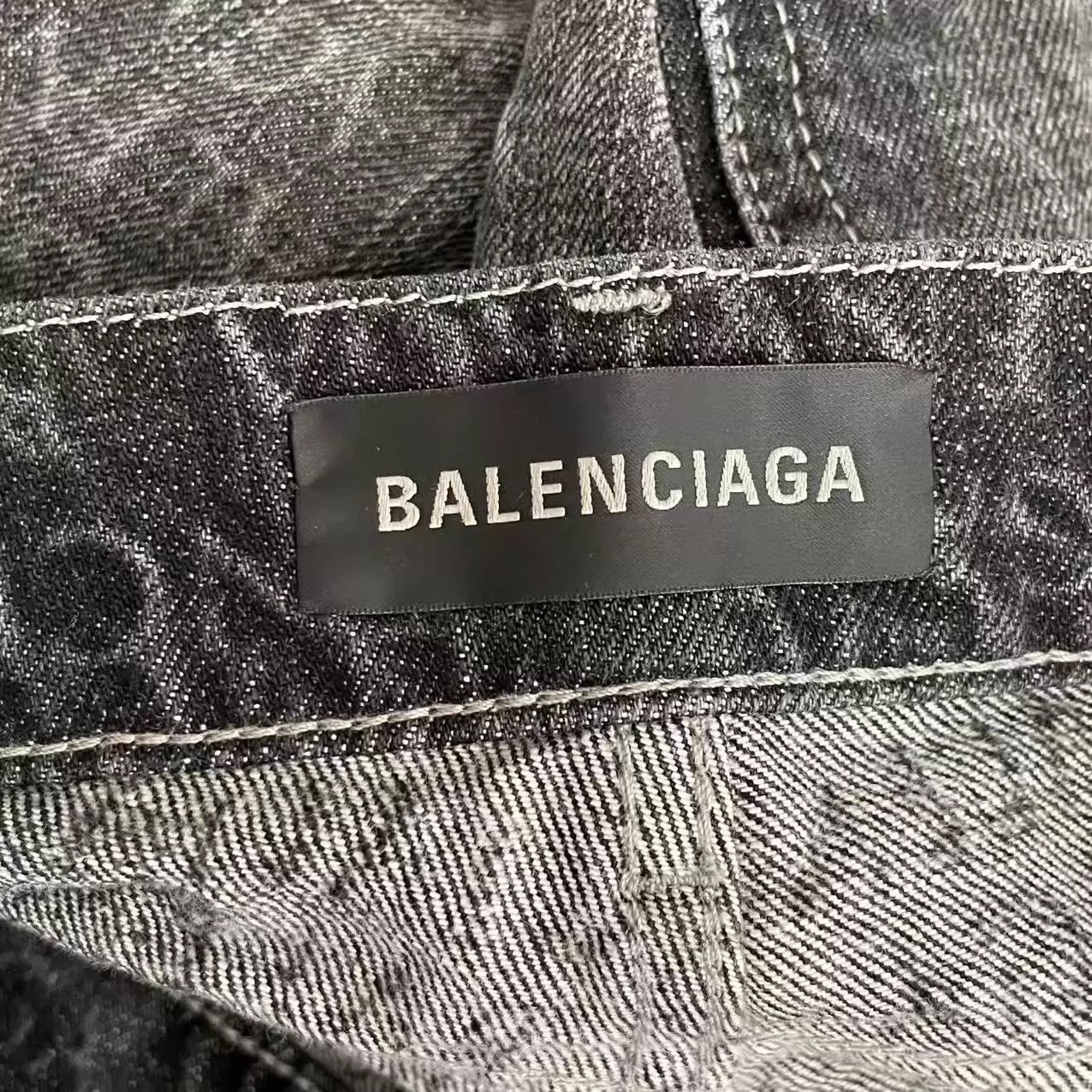 Balenciaga Balenciaga 26SS Allover Logo Washed Flared WideLeg Pants 28 Size 28" / US 6 / IT 42 - 4 Thumbnail