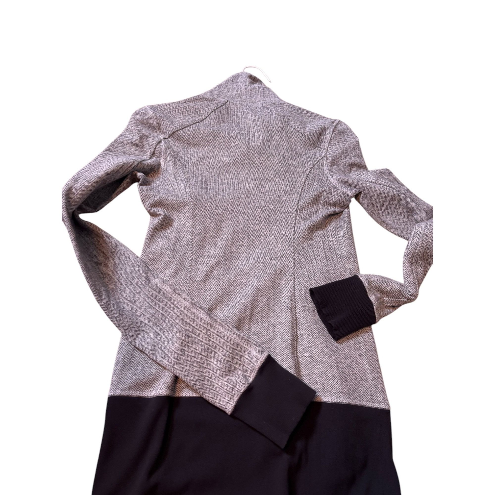 Lululemon Lululemon Womens Gray Black Herringbone Full-Zip Jacket sz 2 Size S / US 4 / IT 40 - 7 Thumbnail