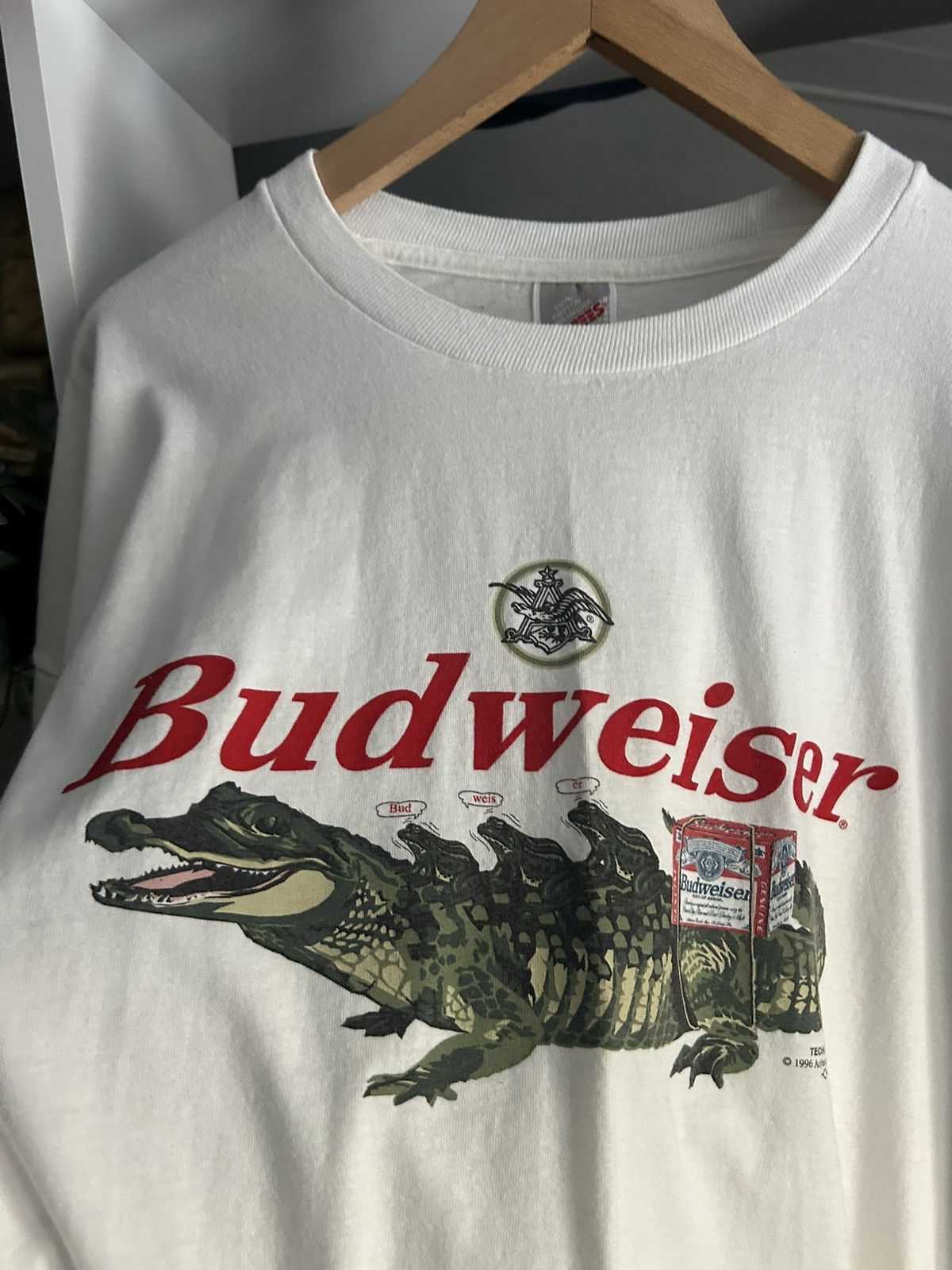 Budweiser × Vintage Vintage Budweiser 1996 t shirt Size US XXL / EU 58 / 5 - 3 Thumbnail