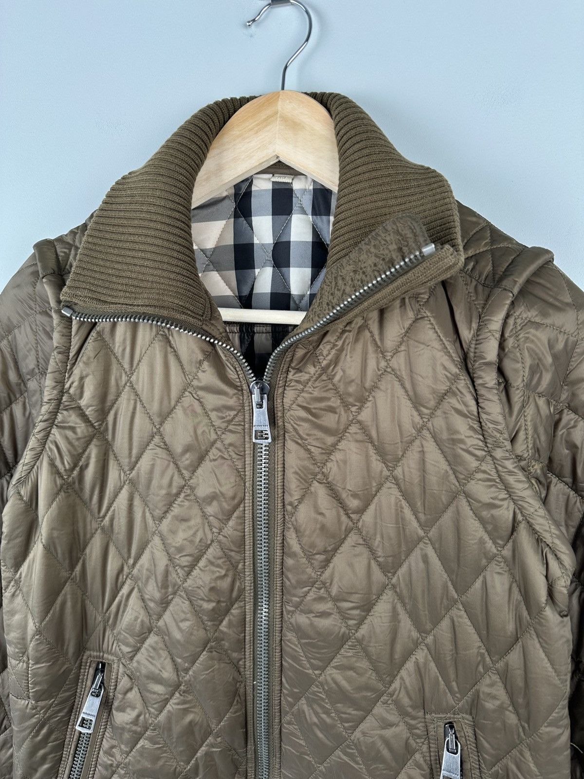 Burberry Burberry Brit 2 in 1 Quilted Jacket & Gilet Size XS / US 0-2 / IT 36-38 - 5 Thumbnail