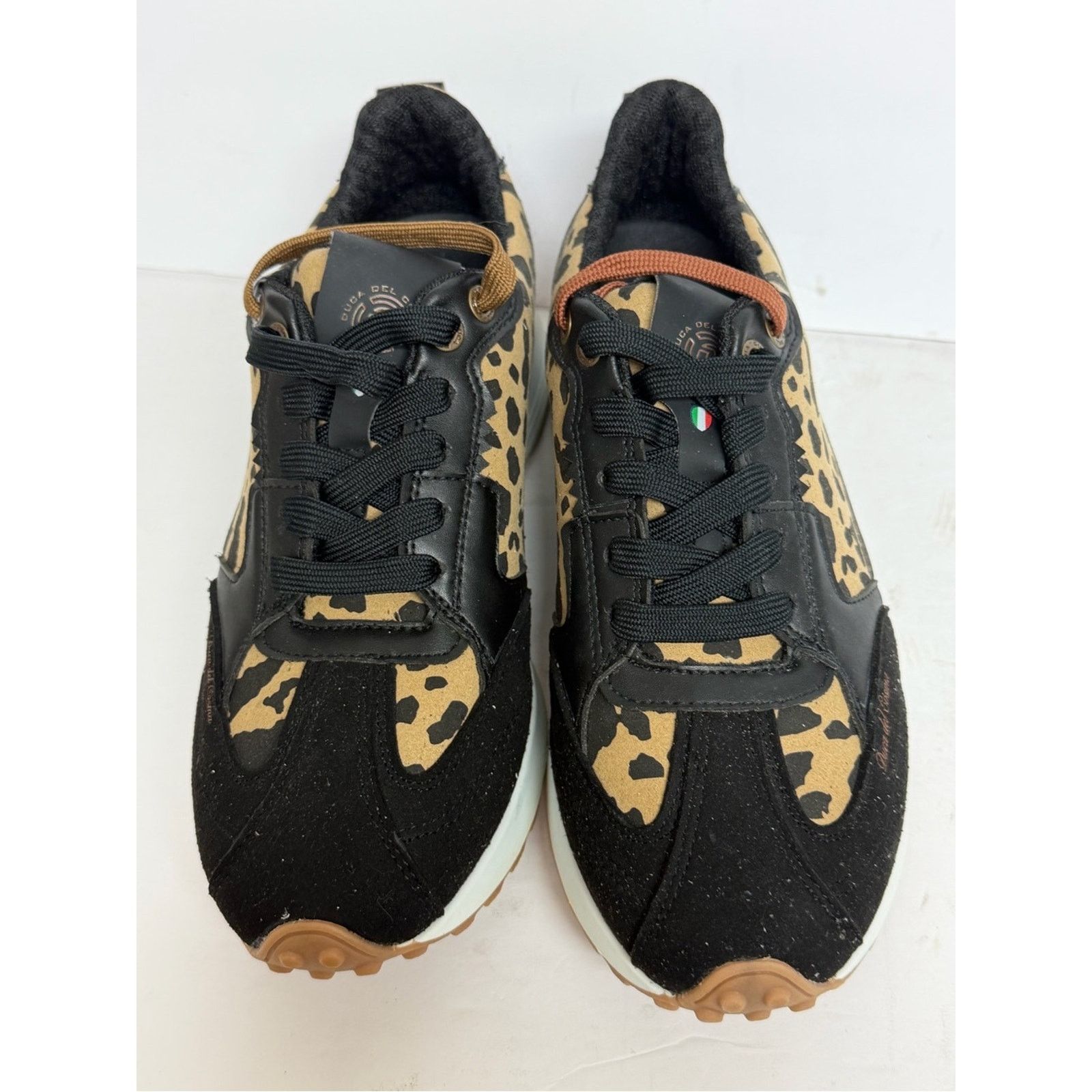 Other Duca del Cosma Women's Aviva Golf Shoes 7.5 Black Cheetah Size US 7.5 / IT 37.5 - 4 Thumbnail