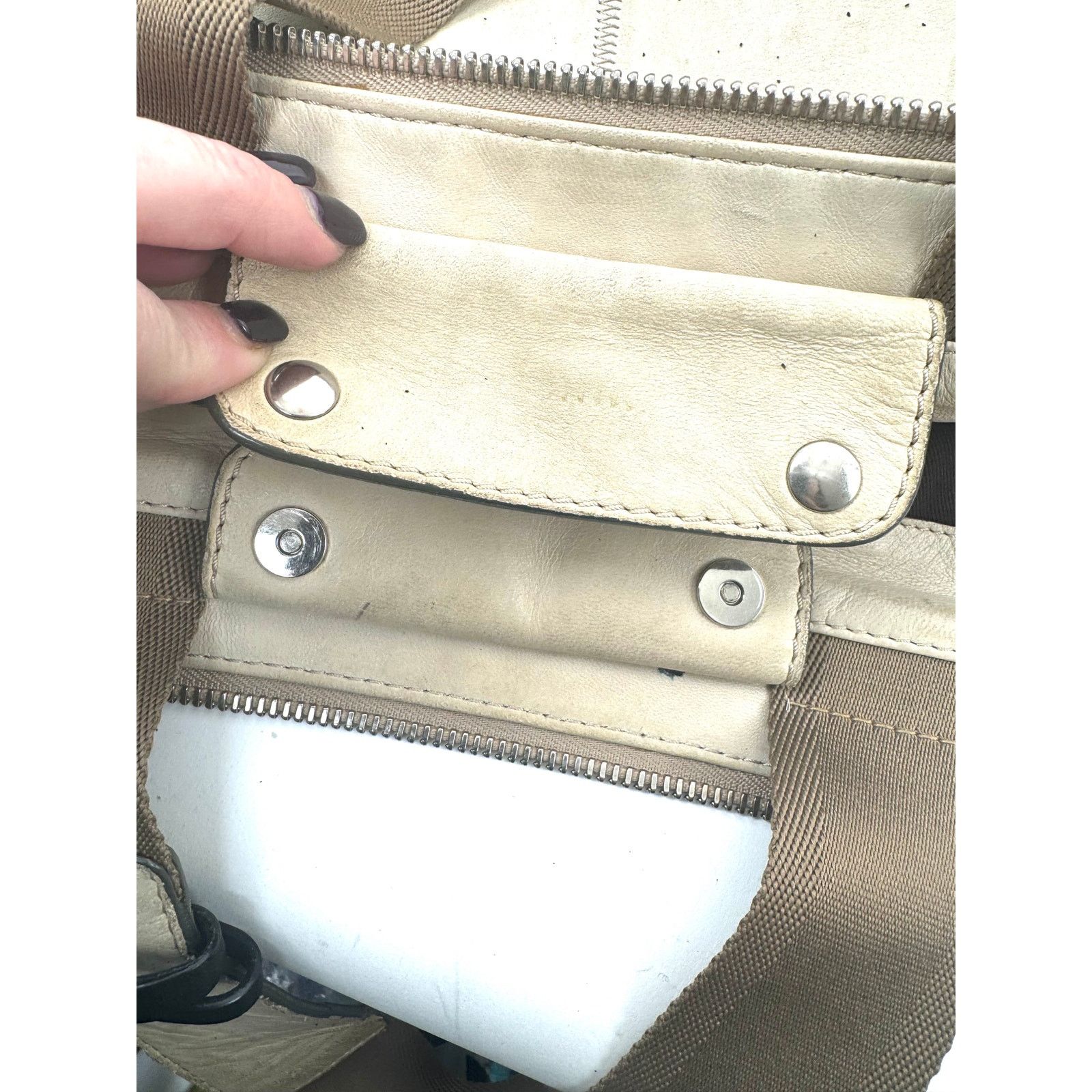Chloe Chloe Cream Suede Leather Hobo Bag Size ONE SIZE - 4 Thumbnail