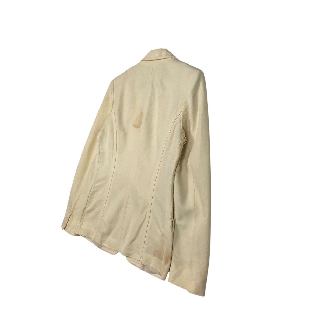 Japanese Brand Women’s Tailored Cream Blazer with Flap Pockets Max Mara Size M / US 6-8 / IT 42-44 - 11 Thumbnail