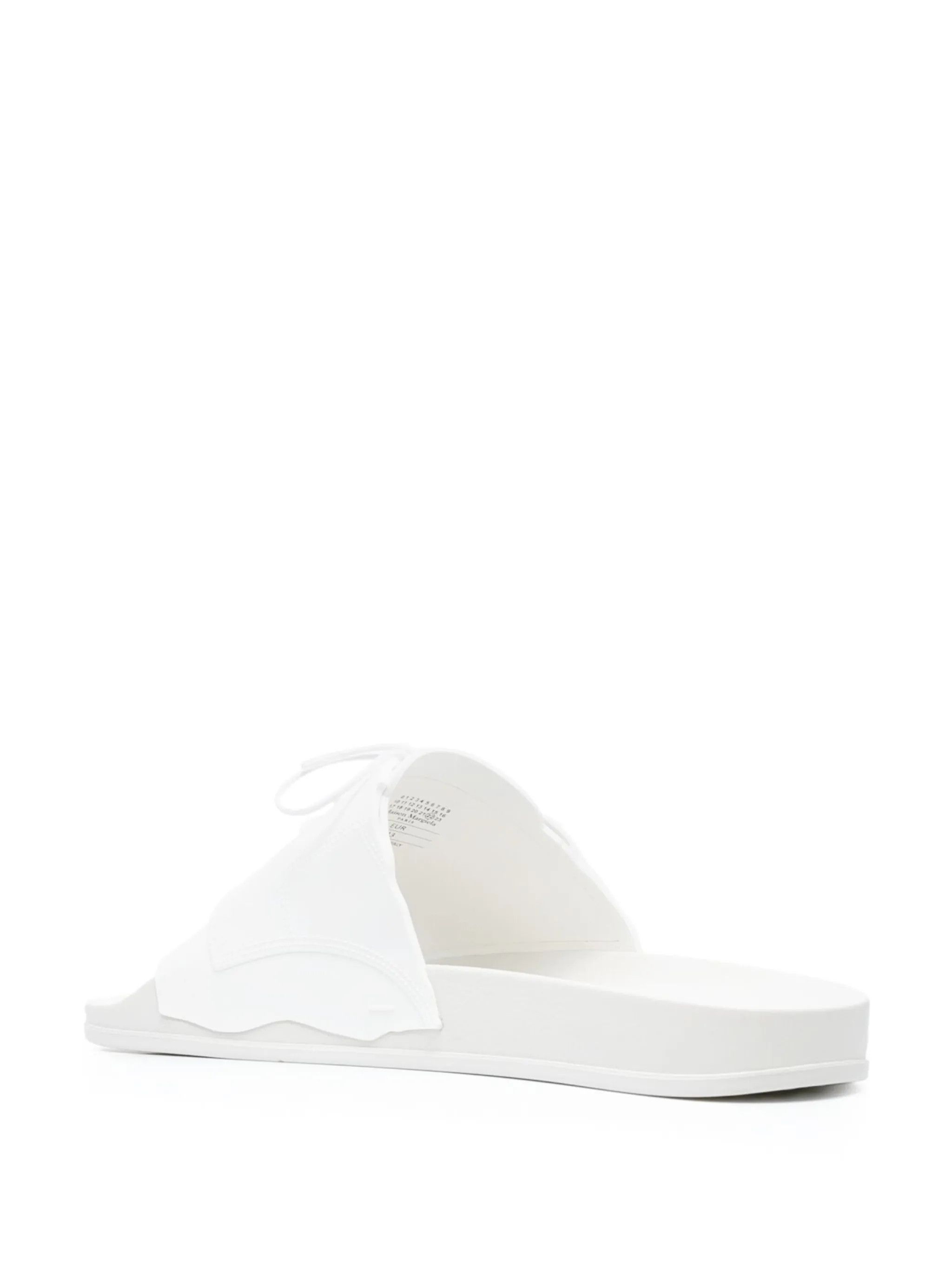 Maison Margiela oc11z0725 Lace-up Pool Slides in White Size US 10 / EU 43 - 3 Thumbnail