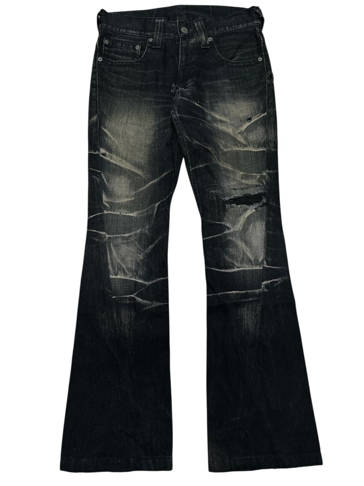Distress Tornado Mart Flare Bootcut .