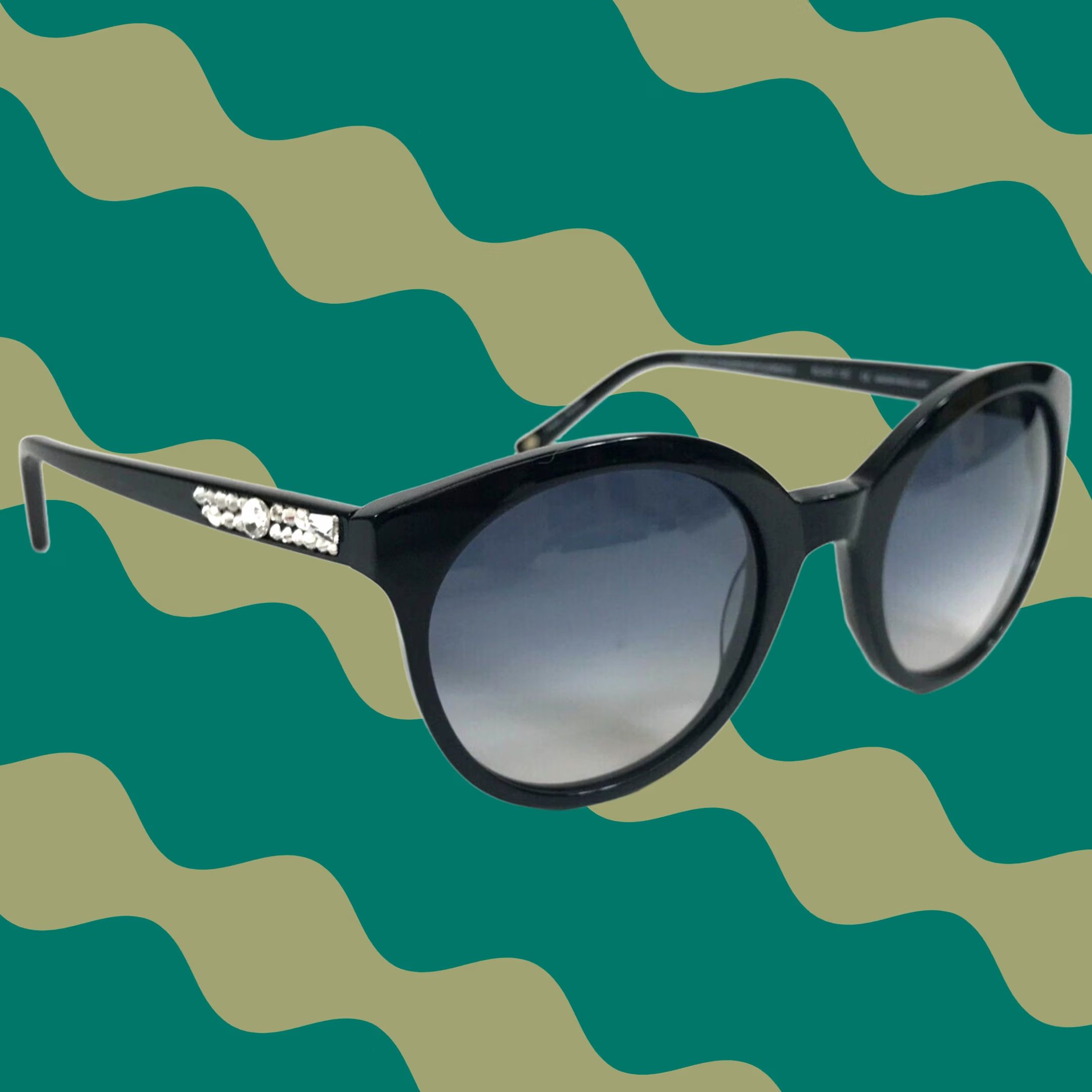 Frame I-dealoptics Sunglasses ST201 BLACK Round Frames Black 