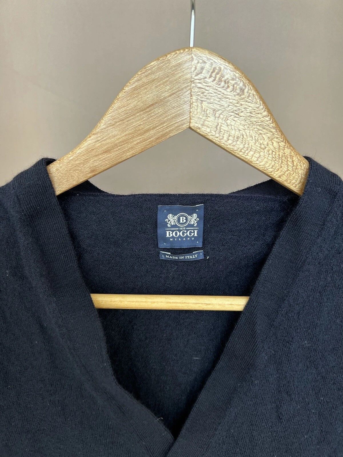 Boggi Boggi Milano Wool Vest Womens Size M/L Navy Blue Sleeveless Size L / US 10 / IT 46 - 7 Thumbnail