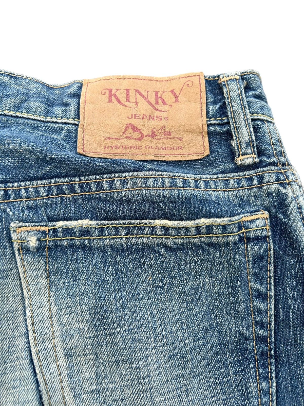 Hysteric Glamour × Japanese Brand × Kapital Hysteric Glamour Vintage distressed Skirt Jeans🎌☠️ Size 29" - 9 Thumbnail