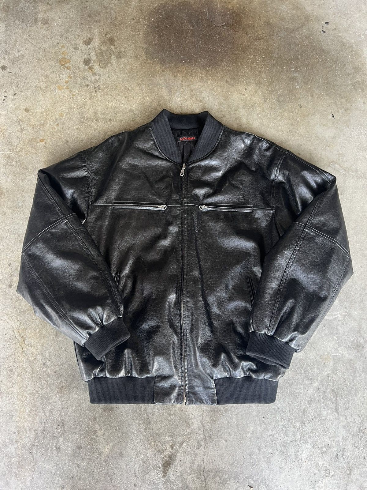 LUU DAN Lu'u Dan Reversible Faux Leather Bomber Jacket Black | Grailed