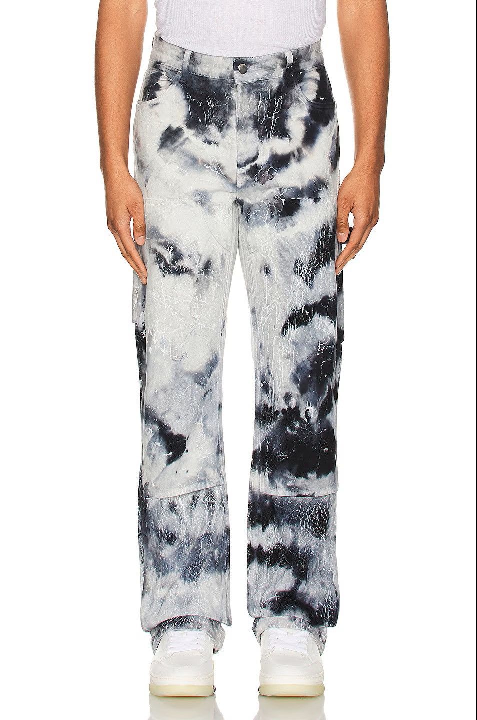 Amiri Amiri Tie-Dye Double Knee Carpenter Jeans Size US 29 - 2 Thumbnail