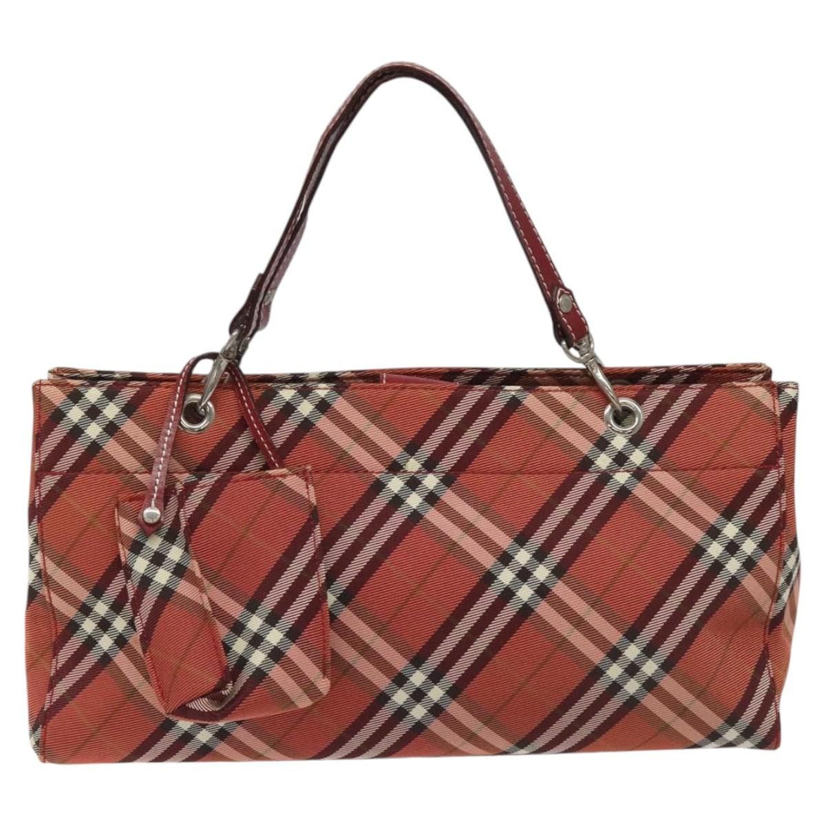 Burberry Nova Check Red Synthetic Handbag (Pre-Owned) Size ONE SIZE - 1 Thumbnail