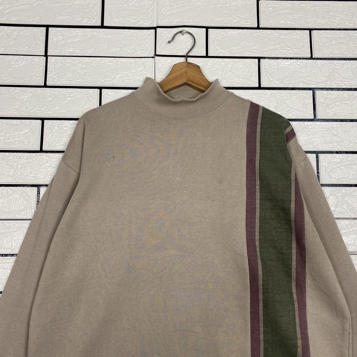Japanese Brand 📌Vintage Turtle Neck Sweatshirt Octopus Army Military Style Size US M / EU 48-50 / 2 - 4 Thumbnail