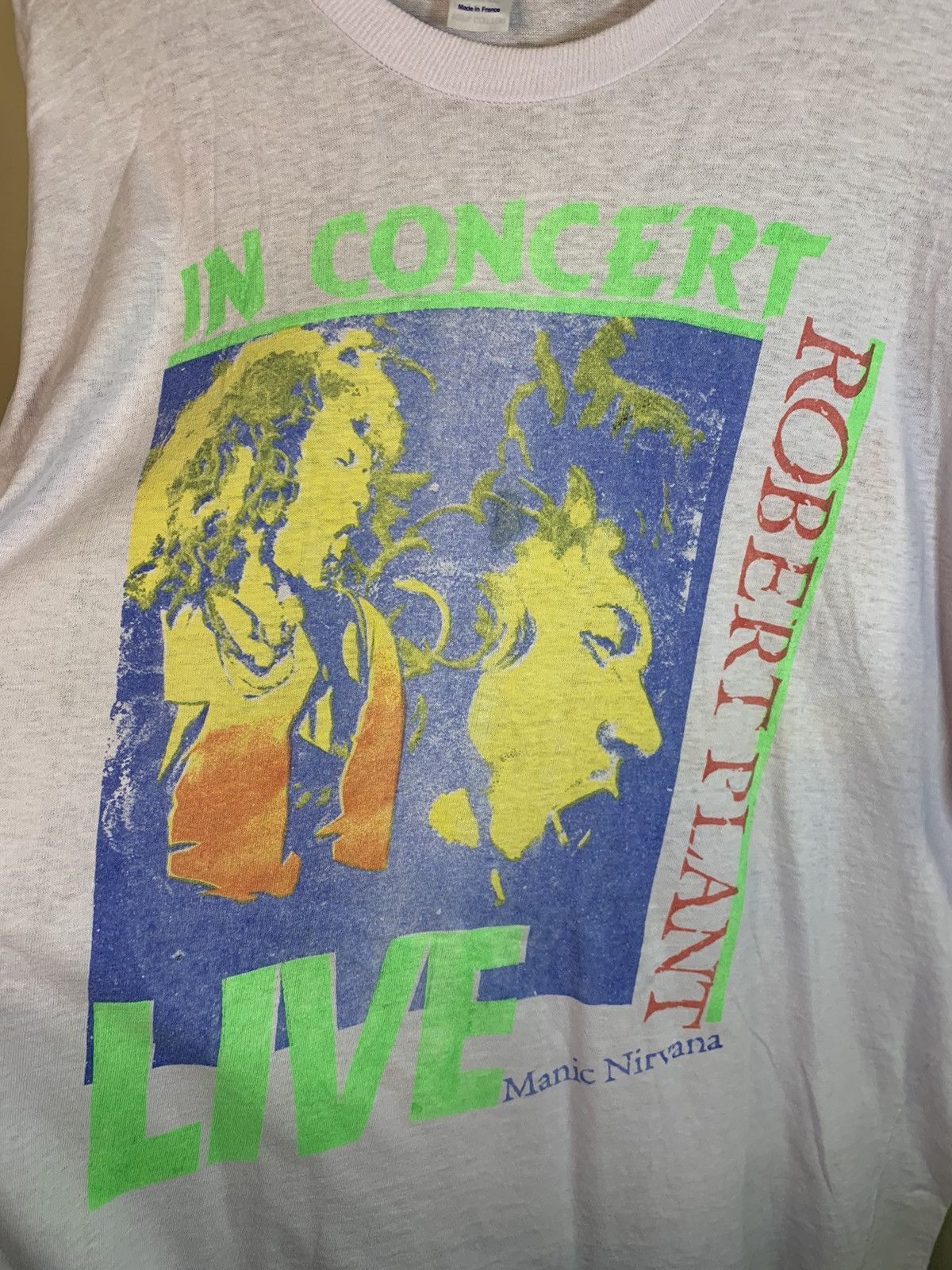 Band Tees × Led Zeppelin × Vintage *RARE* Vintage 1990 Led Zeppelin Robert Plant Art Band Shirt Size US XXL / EU 58 / 5 - 4 Thumbnail