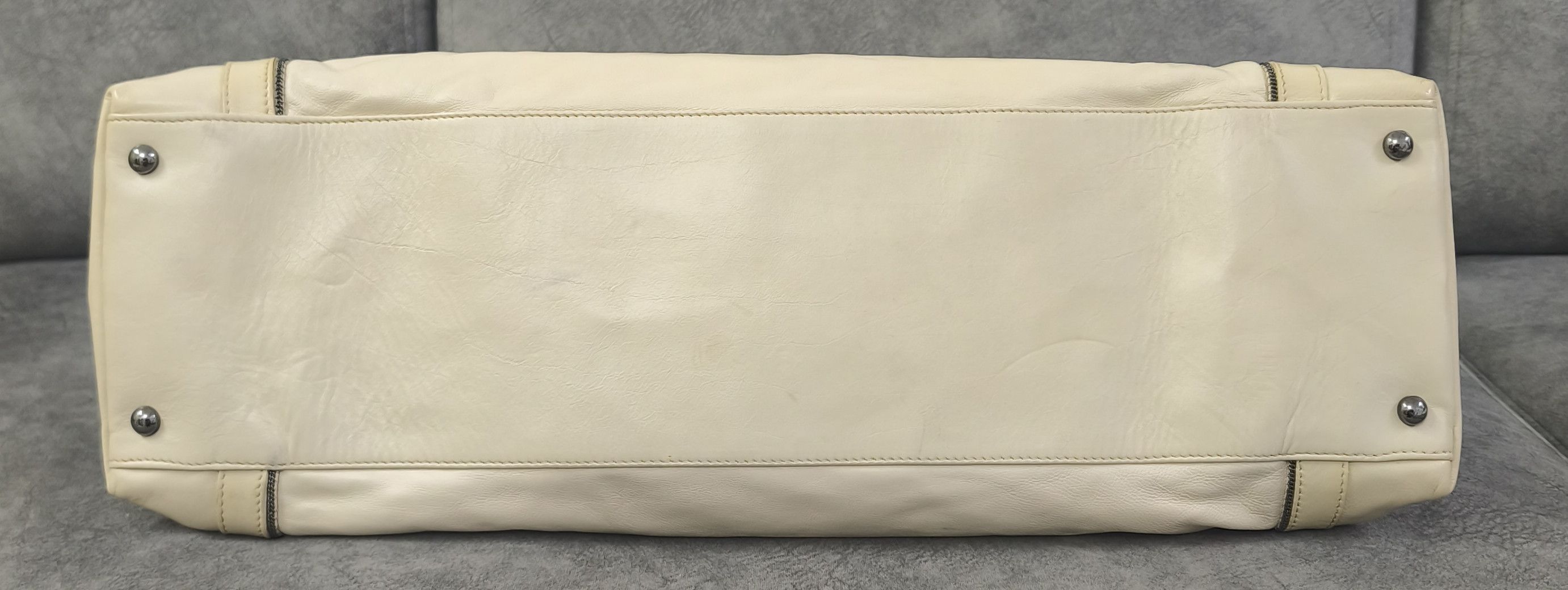 Chanel CHANEL 2008 SOHO CC LOGO CREAM PANELLED HANDBAG Size ONE SIZE - 5 Thumbnail