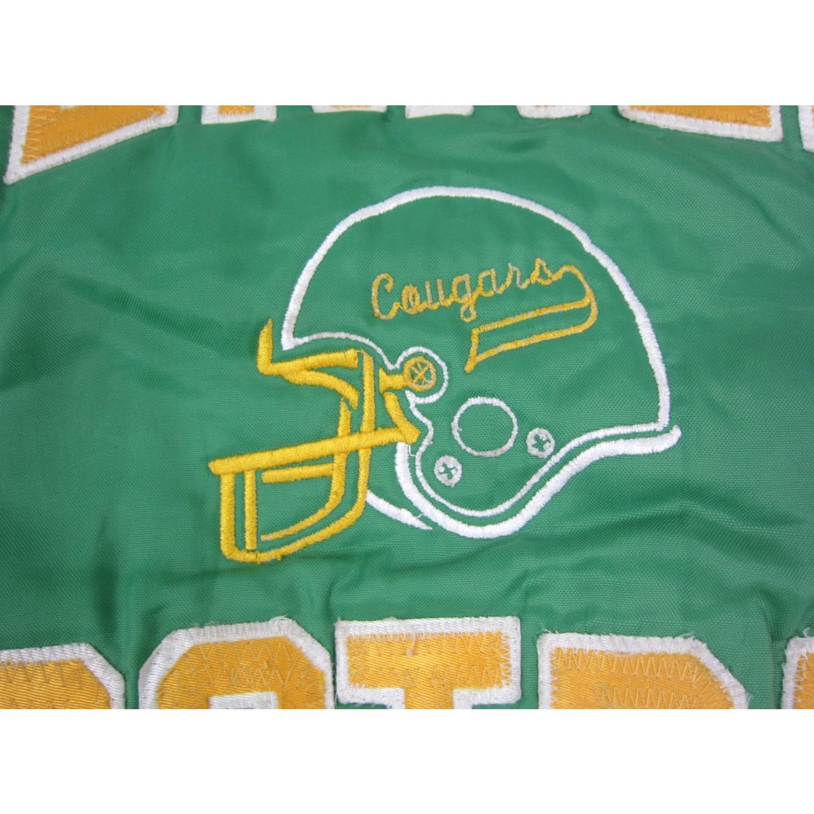 Holloway VINTAGE Holloway Kennedy Football Varsity Jacket Mens XL Green 80s Football Workwear Casual Short Jacket Coat Man Green XL Mens Size US XL / EU 56 / 4 - 3 Thumbnail