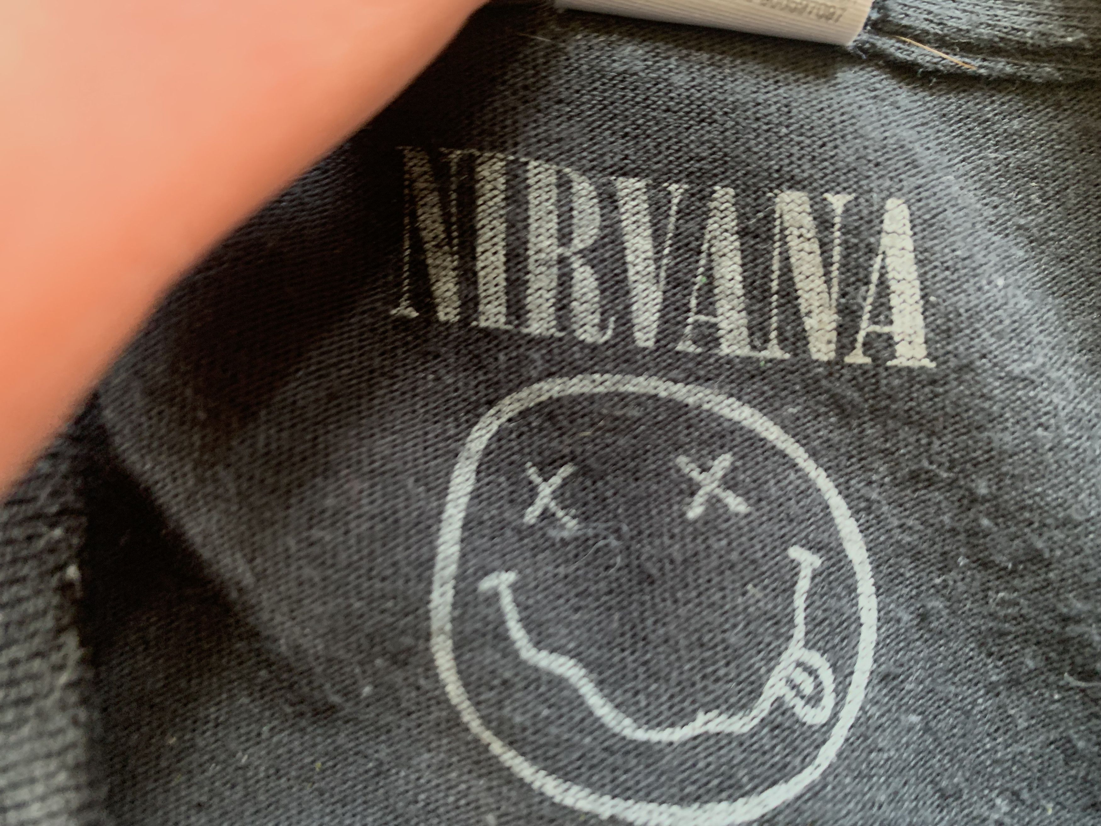 Band Tees × Gildan × Nirvana Gildan Nirvana Logo Cotton Printed T Shirt Size US S / EU 44-46 / 1 - 9 Thumbnail